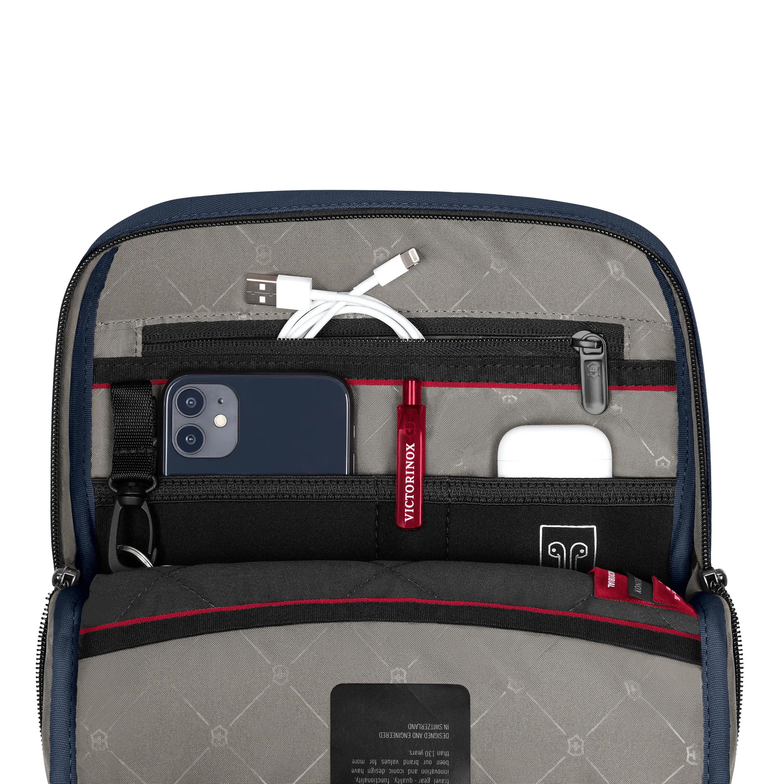 Victorinox Altmont Modern Crossbody Bag in Navy Blue — interior view 4