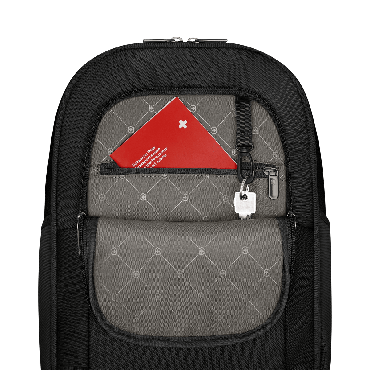 Victorinox Altmont Modern Deluxe Backpack in Black — interior view 4