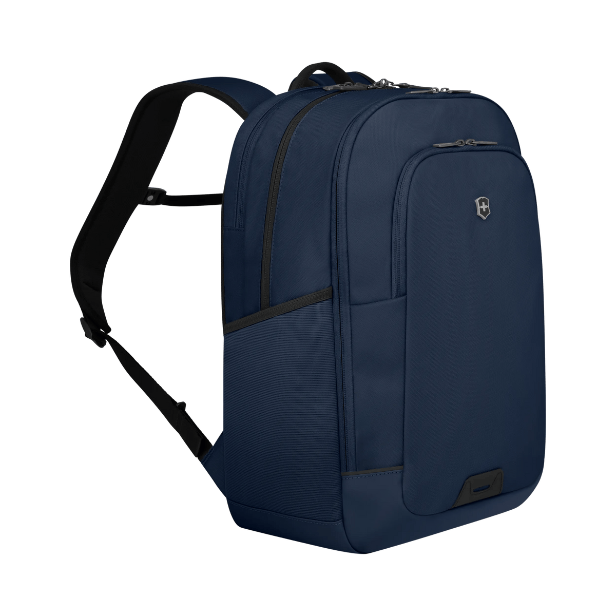 Victorinox Altmont Modern Deluxe Backpack in Navy Blue — angle view 2 # color_Navy Blue