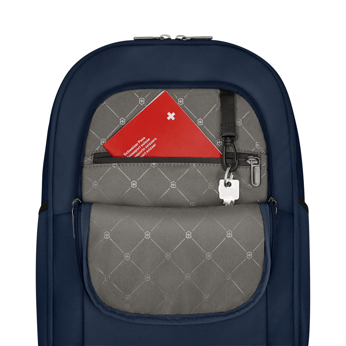 Victorinox Altmont Modern Deluxe Backpack in Navy Blue — interior view 3