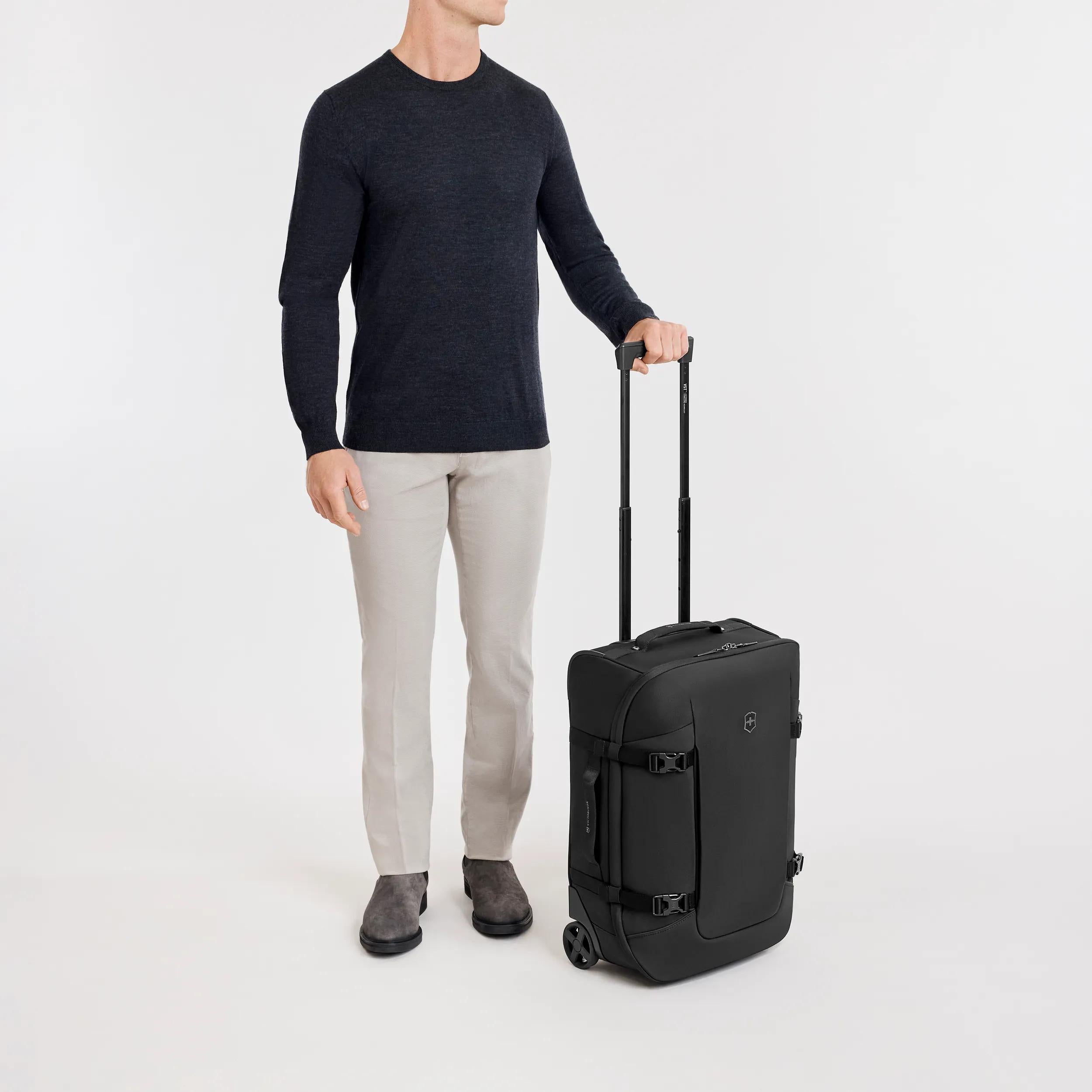 Victorinox Altmont Modern Wheeled Duffel in Black — lifestyle