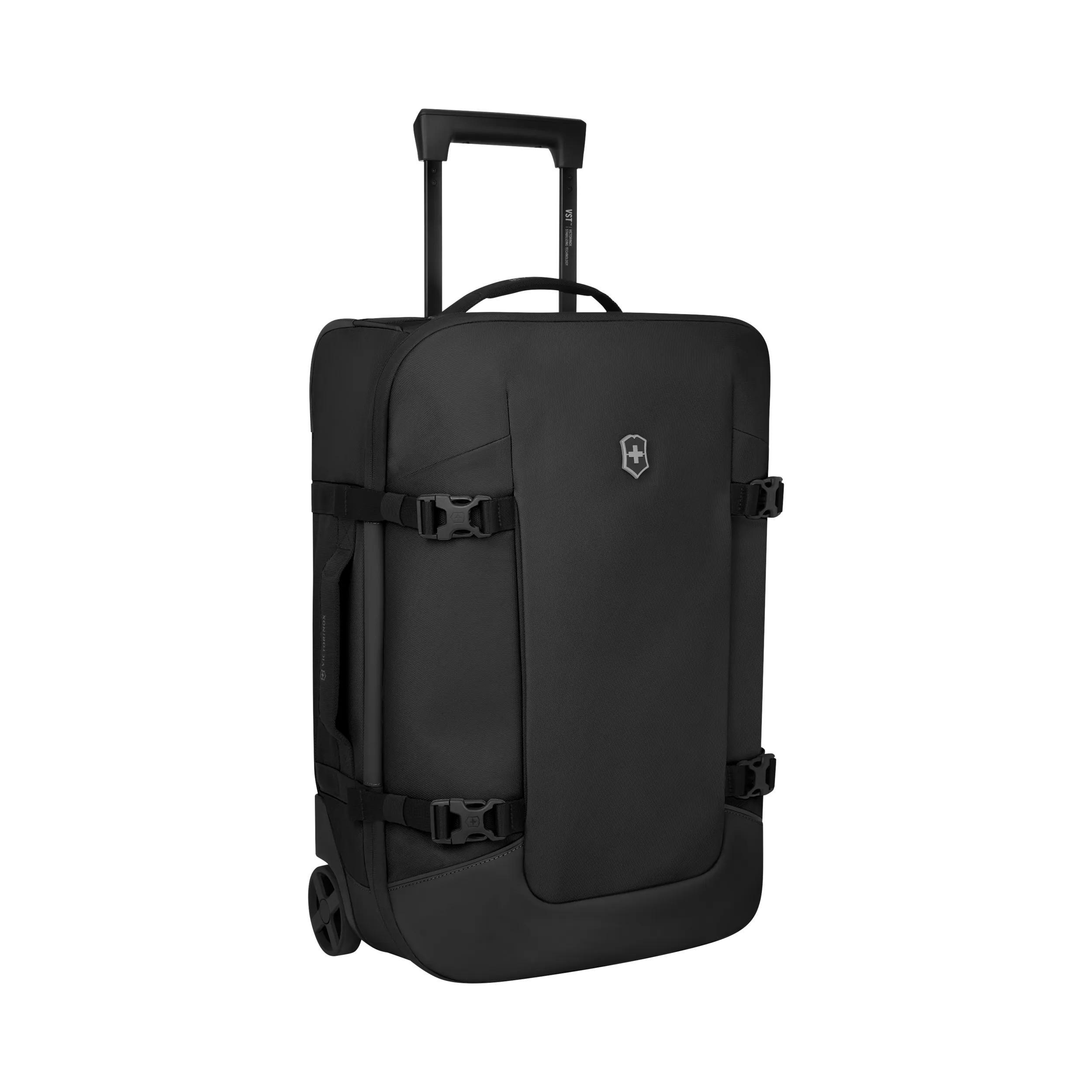 Victorinox Altmont Modern Wheeled Duffel in Black — angle view 3