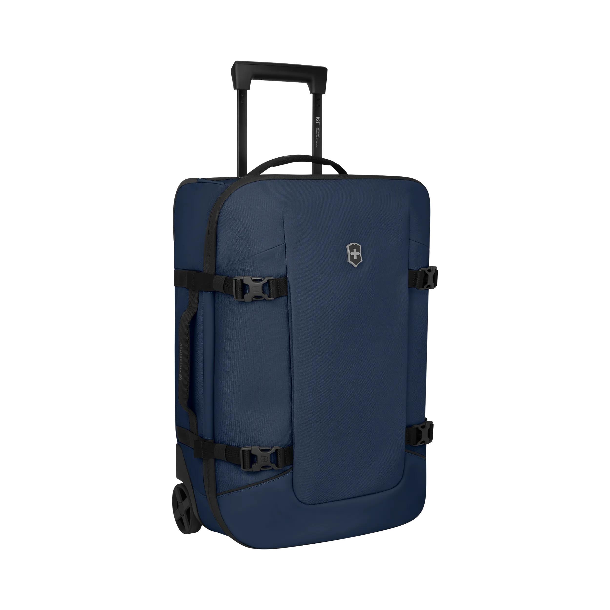 Victorinox Altmont Modern Wheeled Duffel in Navy Blue — angle view 3