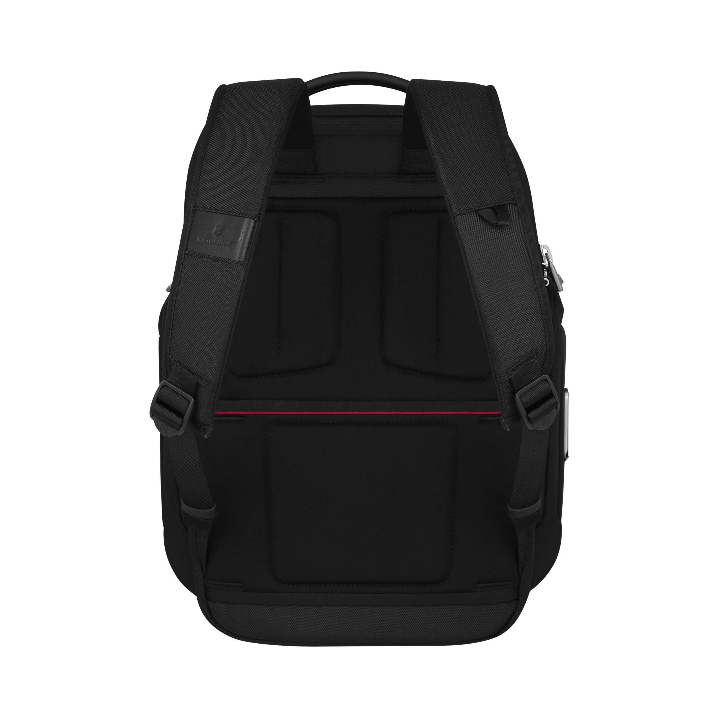 Victorinox Werks Traveler 7.0 Deluxe Backpack in Black — back view