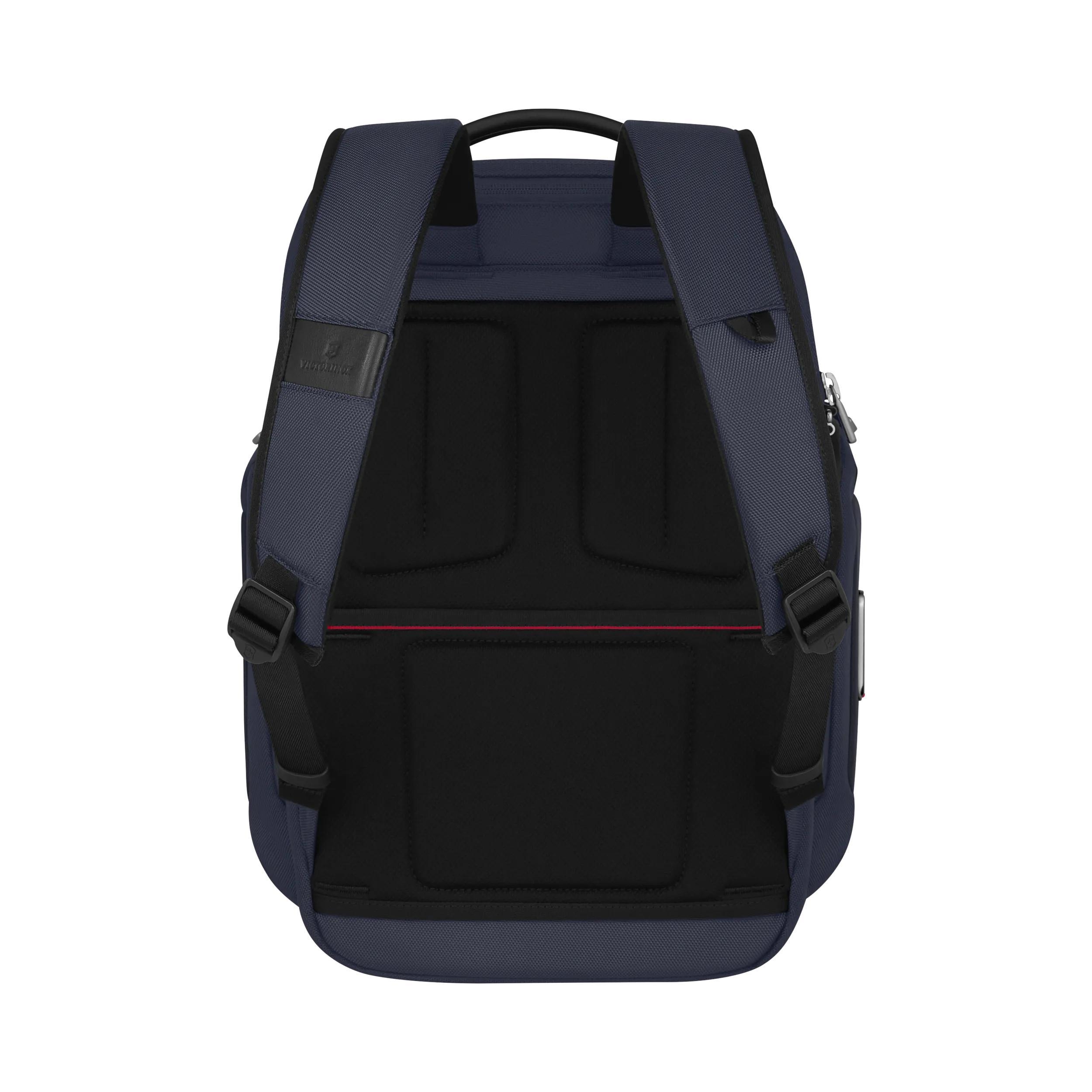 Victorinox Werks Traveler 7.0 Deluxe Backpack in Navy Blue — back view