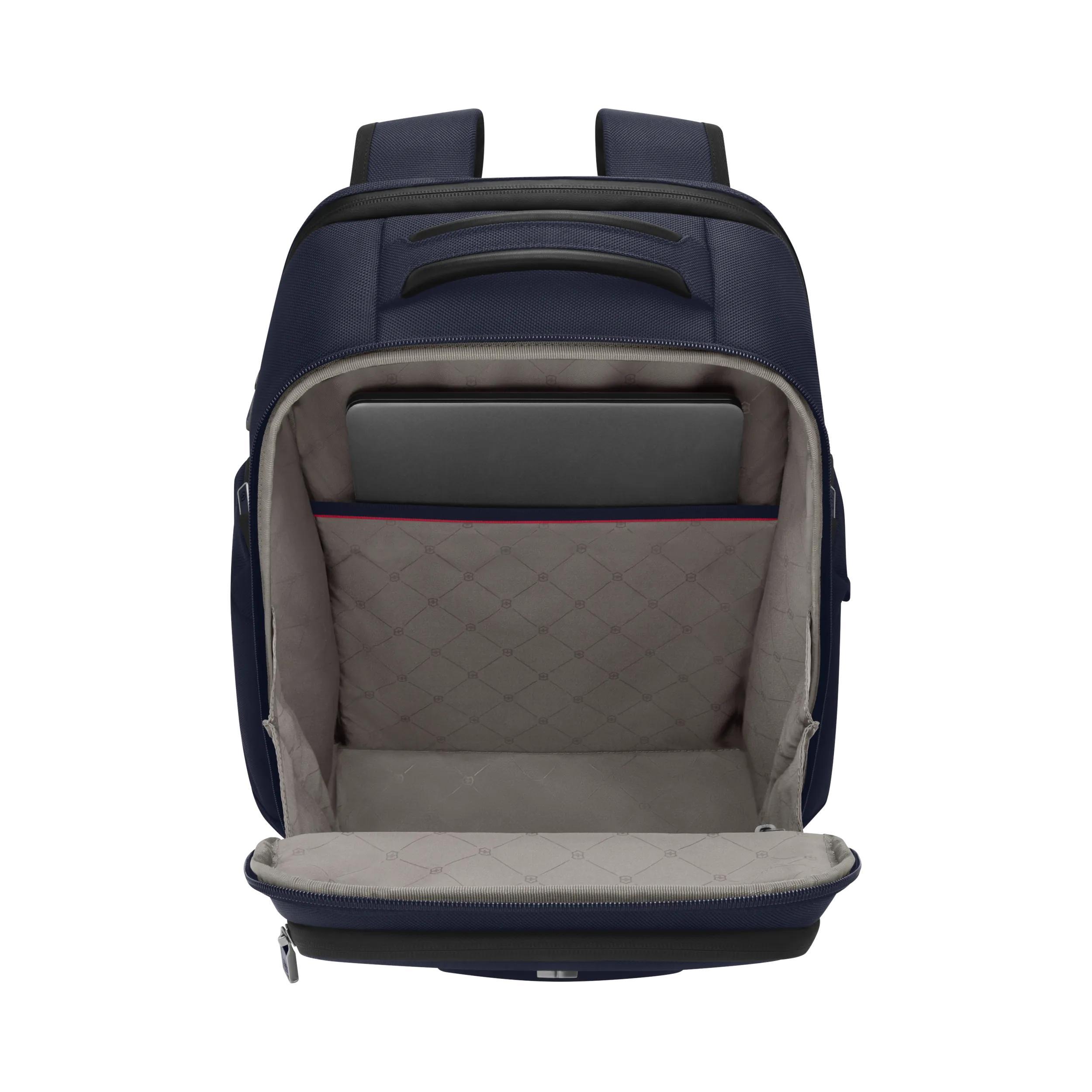 Victorinox Werks Traveler 7.0 Deluxe Backpack in Navy Blue — interior view 2