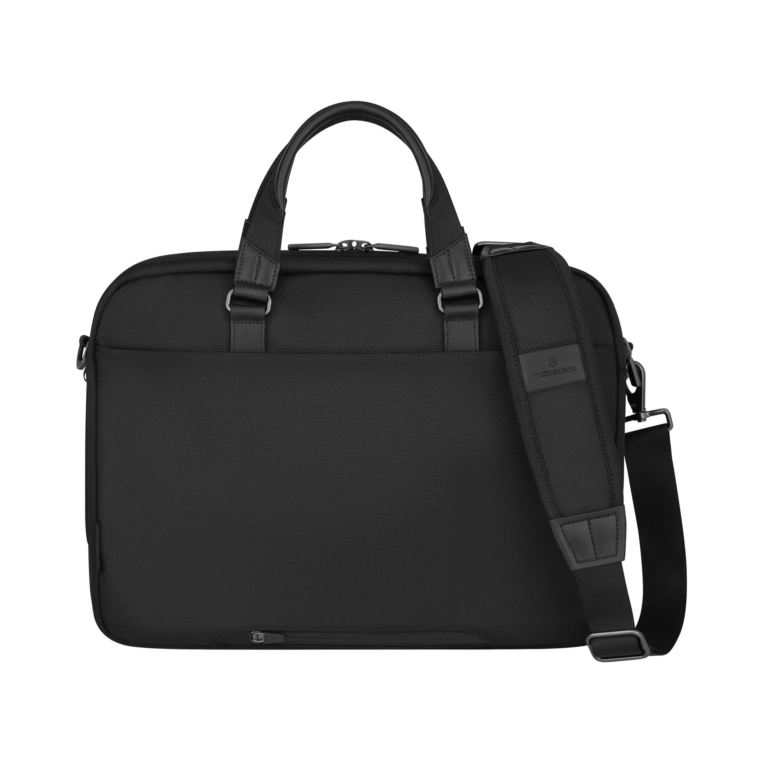 Victorinox Werks Traveler 7.0 Deluxe Briefcase in Black — back view