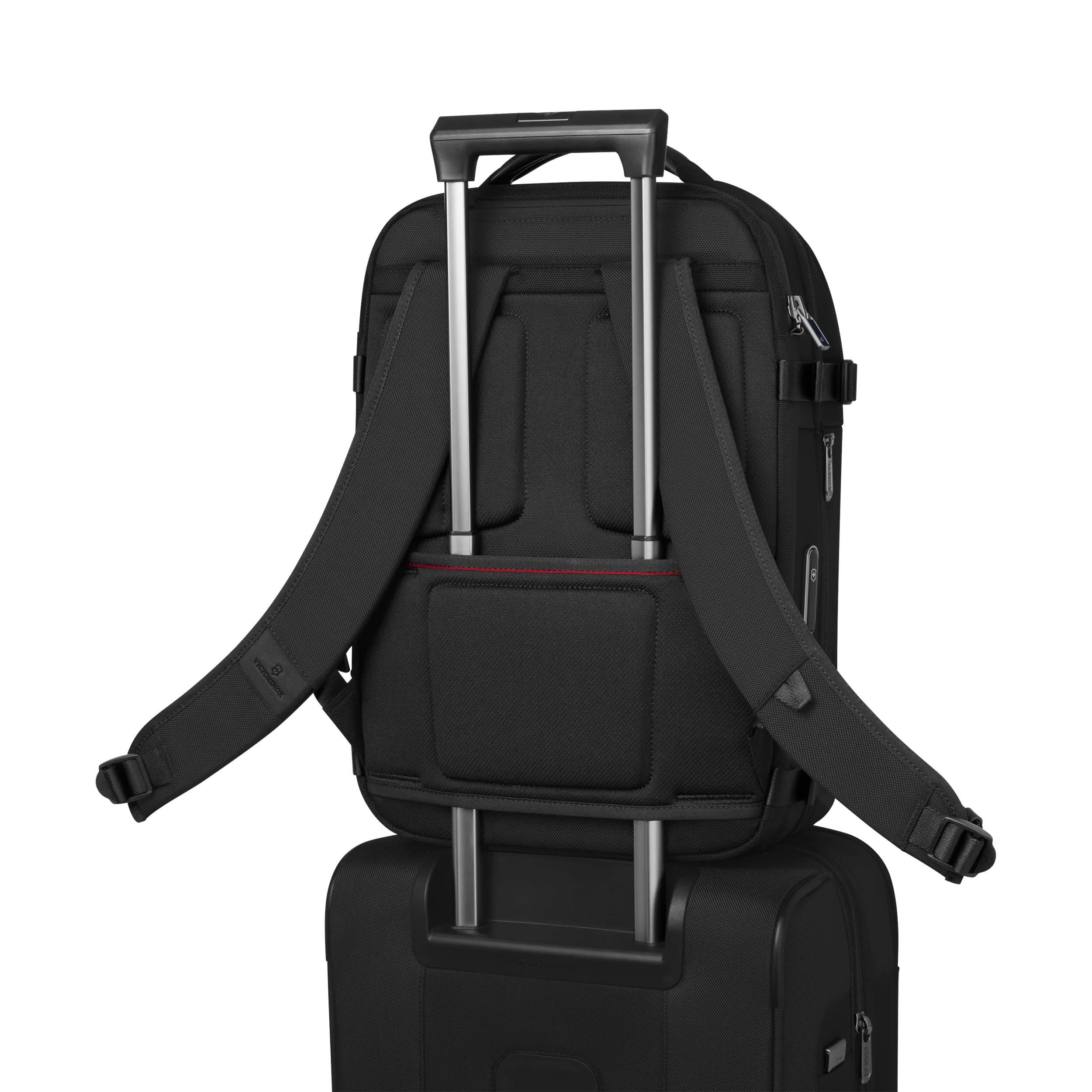 Victorinox Werks Traveler 7.0 Boarding Bag in Black — detail view
