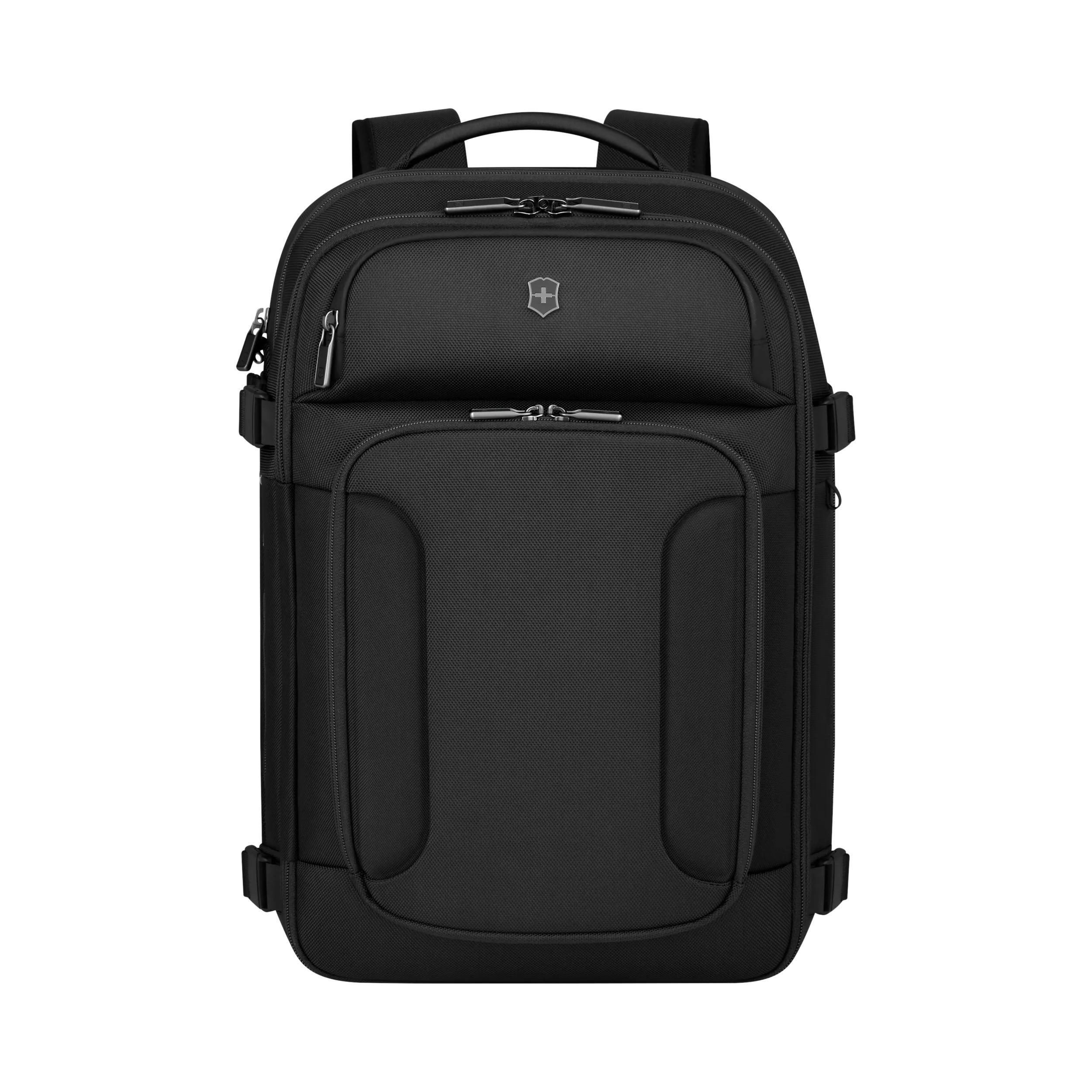 Victorinox Werks Traveler 7.0 Boarding Bag in Black — front view