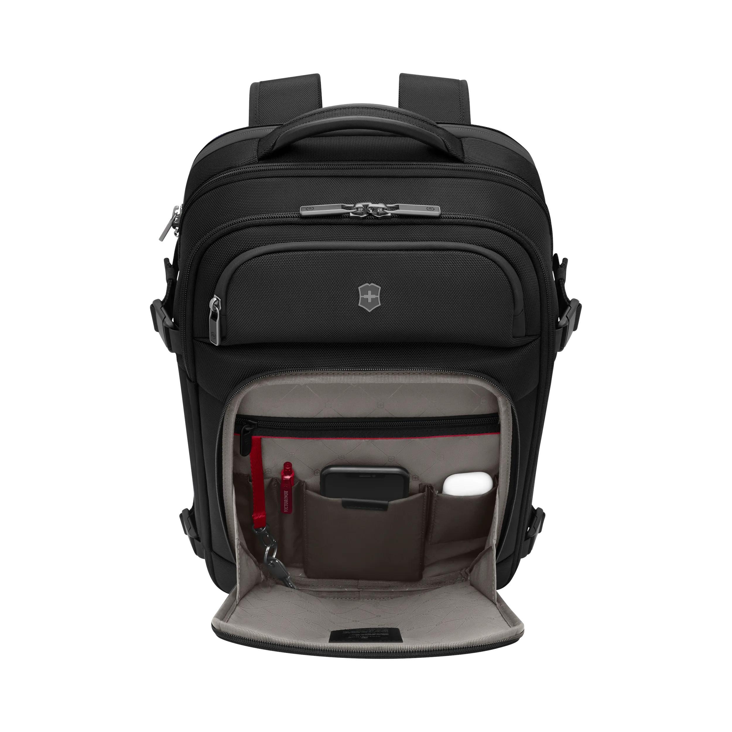 Victorinox Werks Traveler 7.0 Boarding Bag in Black — interior view 3