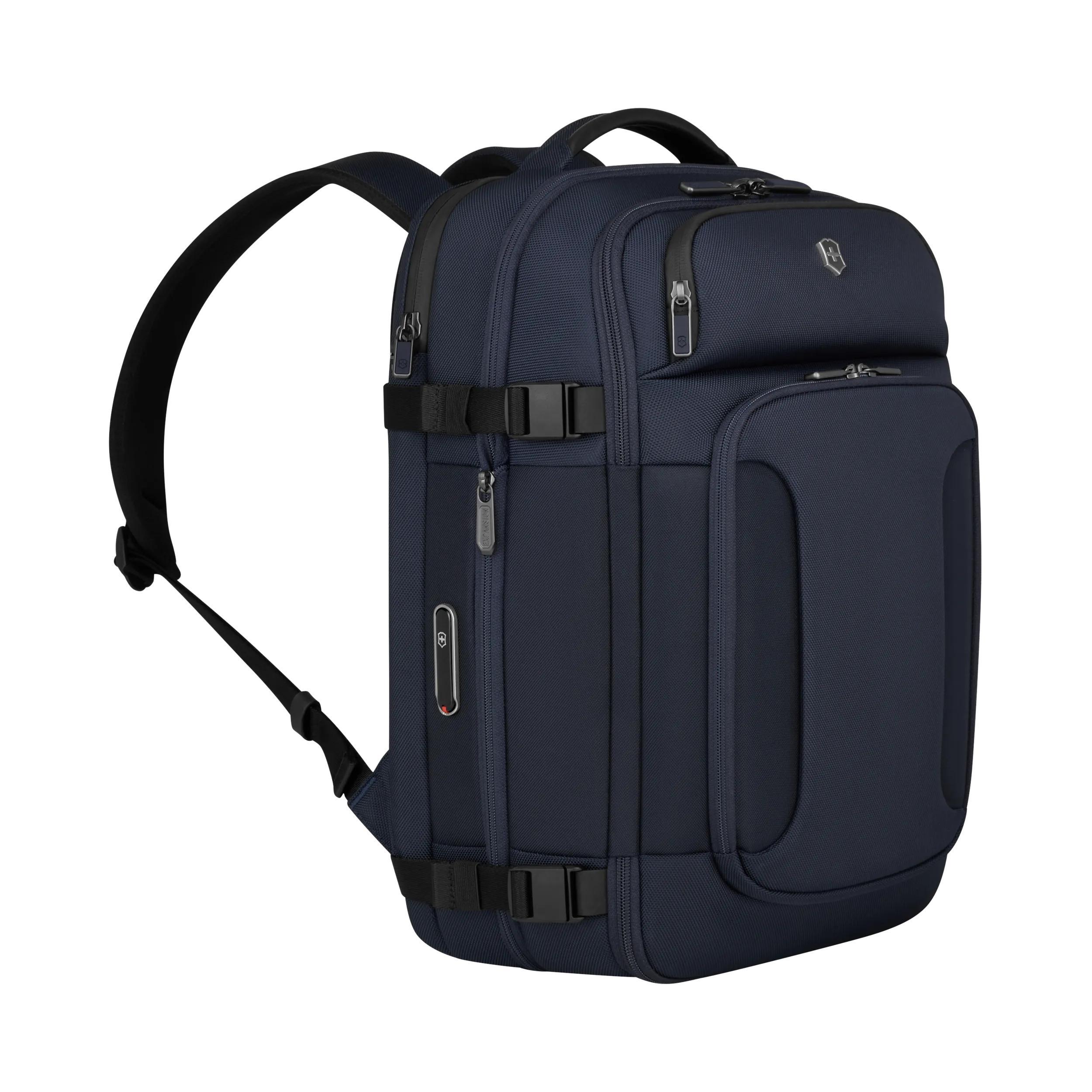 Victorinox Werks Traveler 7.0 Boarding Bag in Navy Blue — angle view 2
