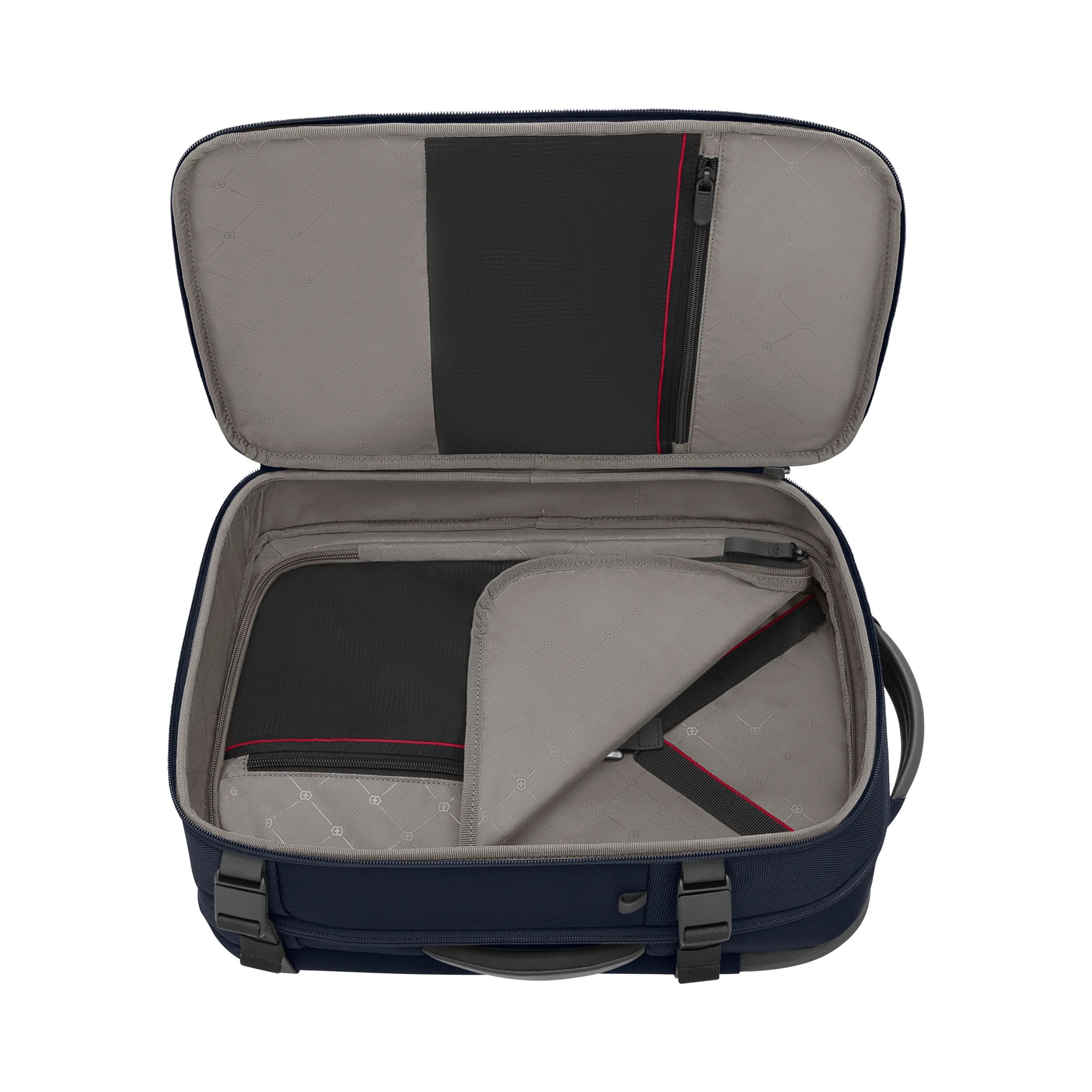 Victorinox Werks Traveler 7.0 Boarding Bag in Navy Blue — interior view
