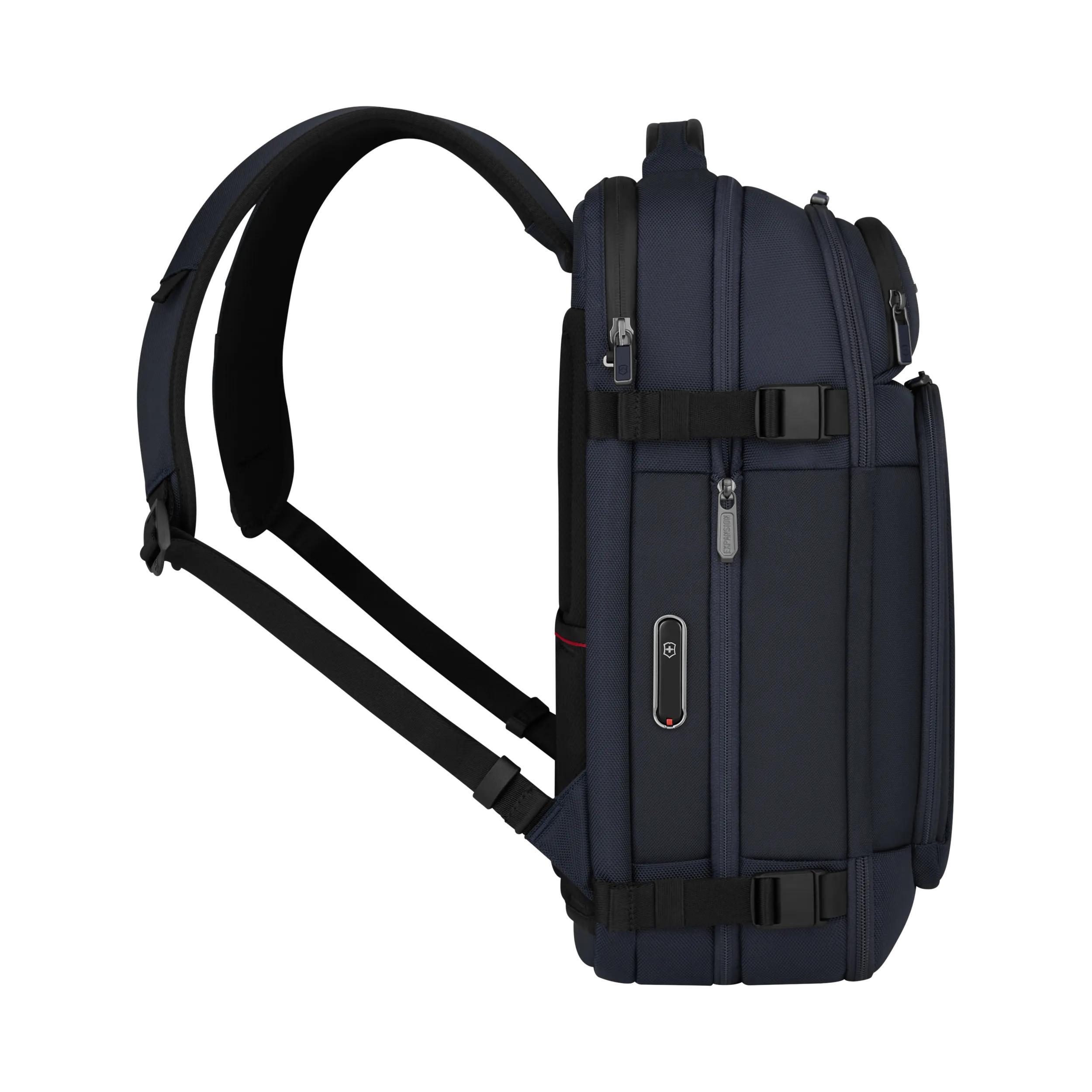 Victorinox Werks Traveler 7.0 Boarding Bag in Navy Blue — angle view 4