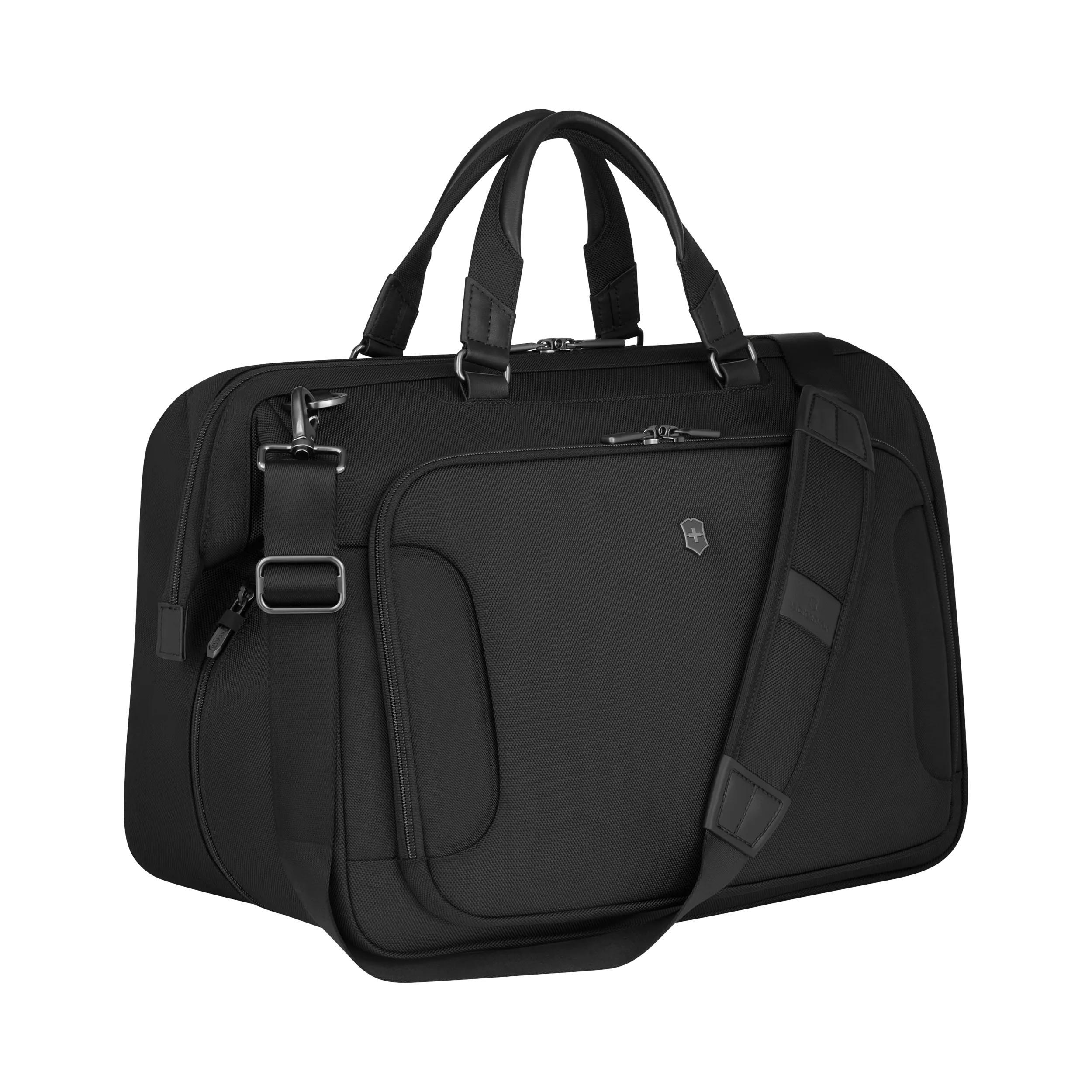 Victorinox Werks Traveler 7.0 Weekender in Black — angle view 3
