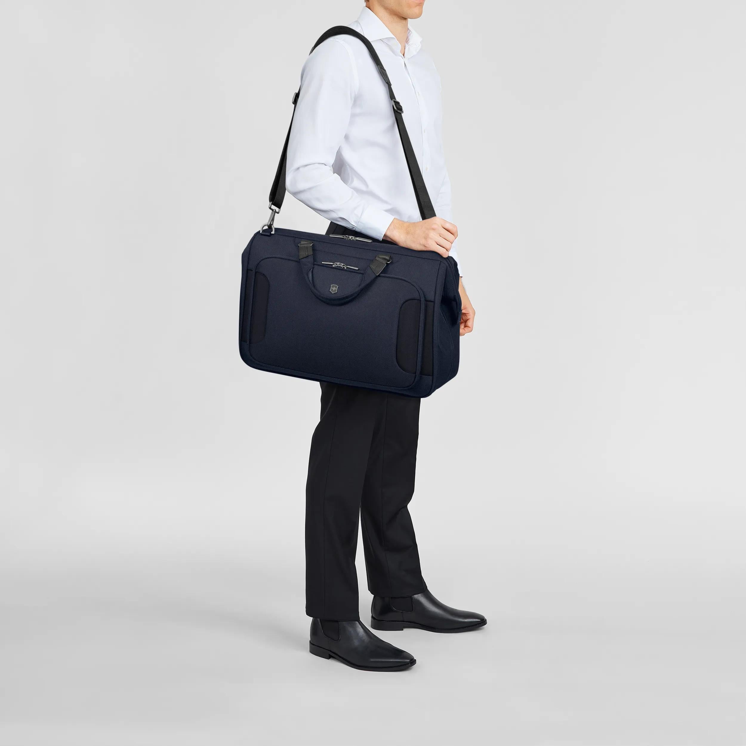 Victorinox Werks Traveler 7.0 Weekender in Navy Blue — lifestyle