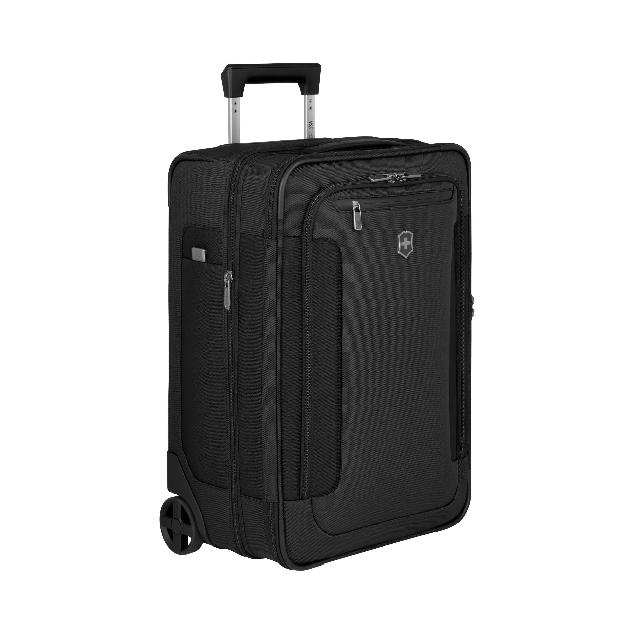 Victorinox Werks Traveler 7.0 2-Wheel Frequent Flyer Carry-On in Black — angle view 4