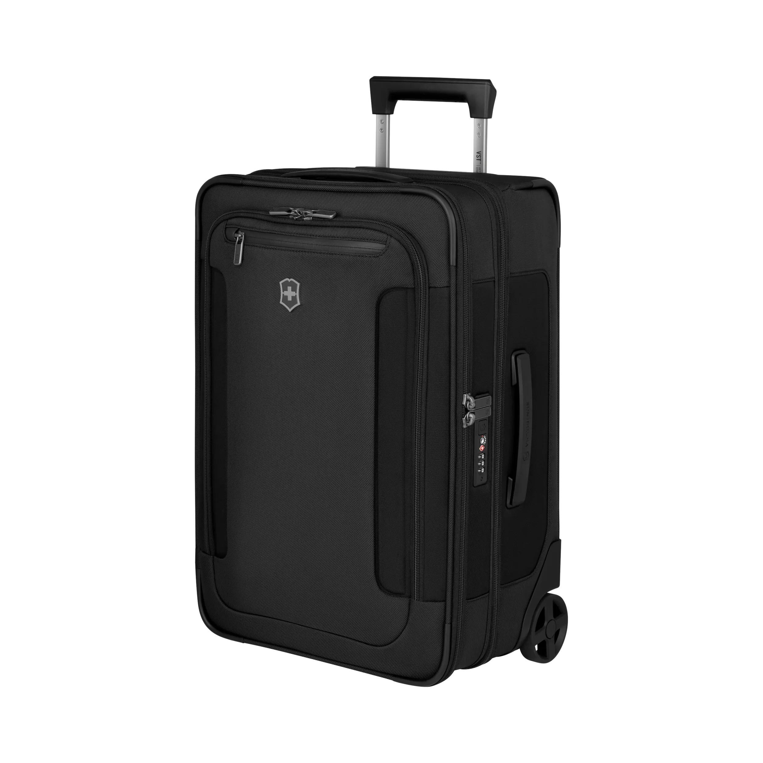 Victorinox Werks Traveler 7.0 2-Wheel Frequent Flyer Carry-On in Black — angle view 3