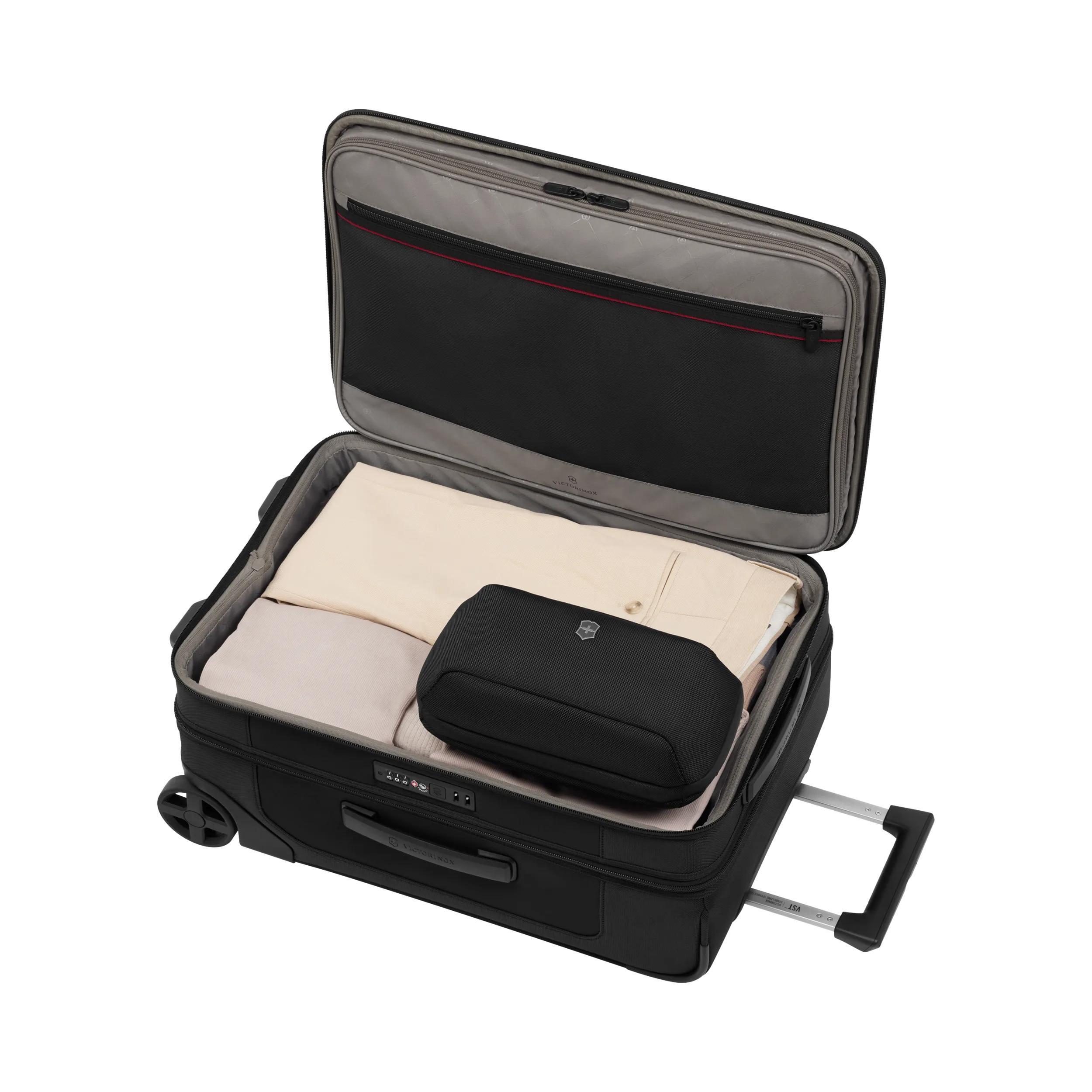 Victorinox Werks Traveler 7.0 2-Wheel Frequent Flyer Carry-On in Black — interior view 2