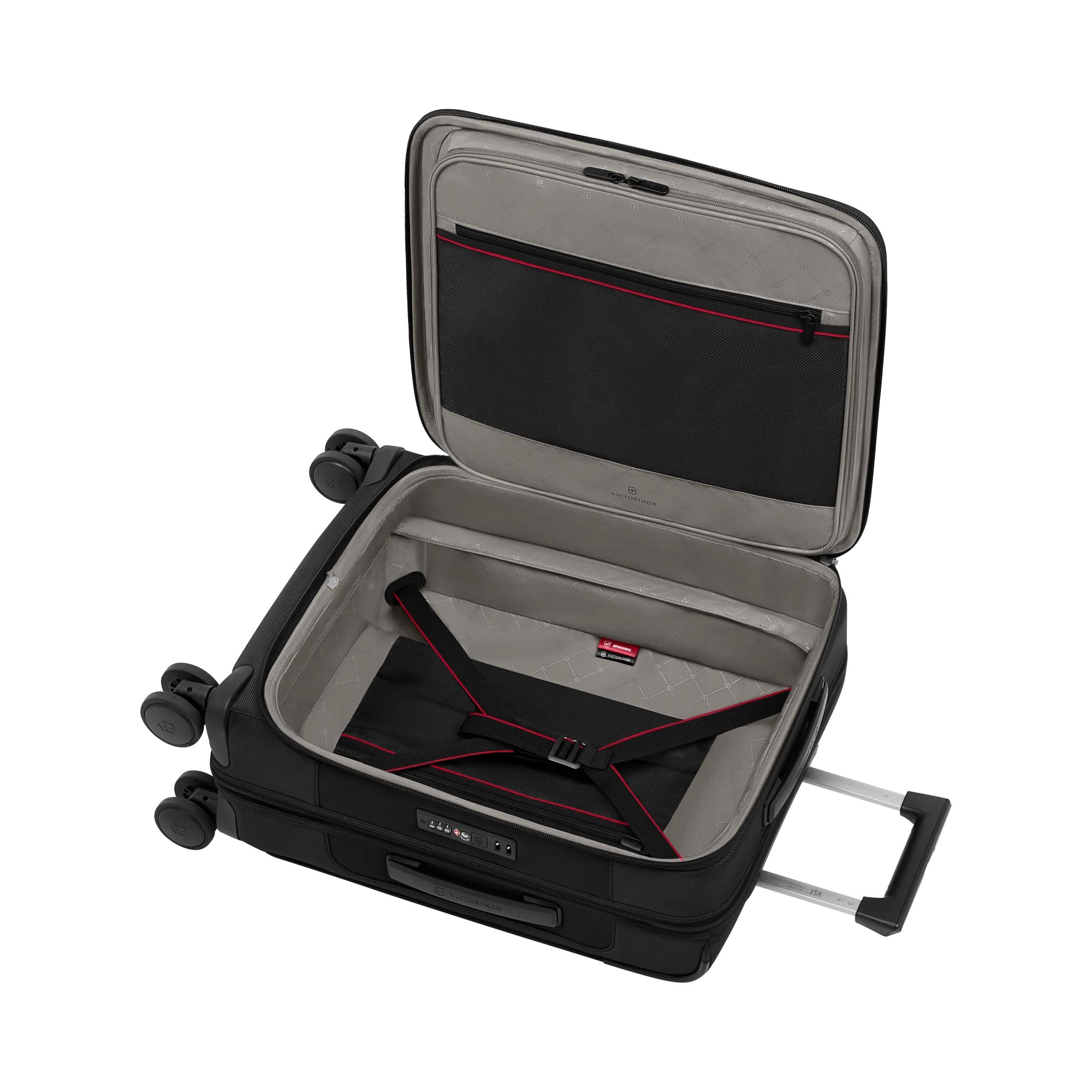 Victorinox Werks Traveler 7.0 Global Carry-On in Black — interior view