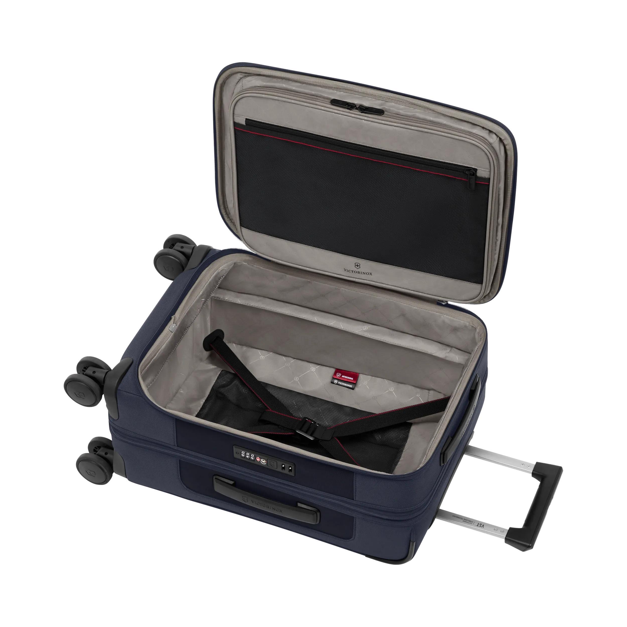 Victorinox Werks Traveler 7.0 Frequent Flyer Carry-On in Blue — interior view