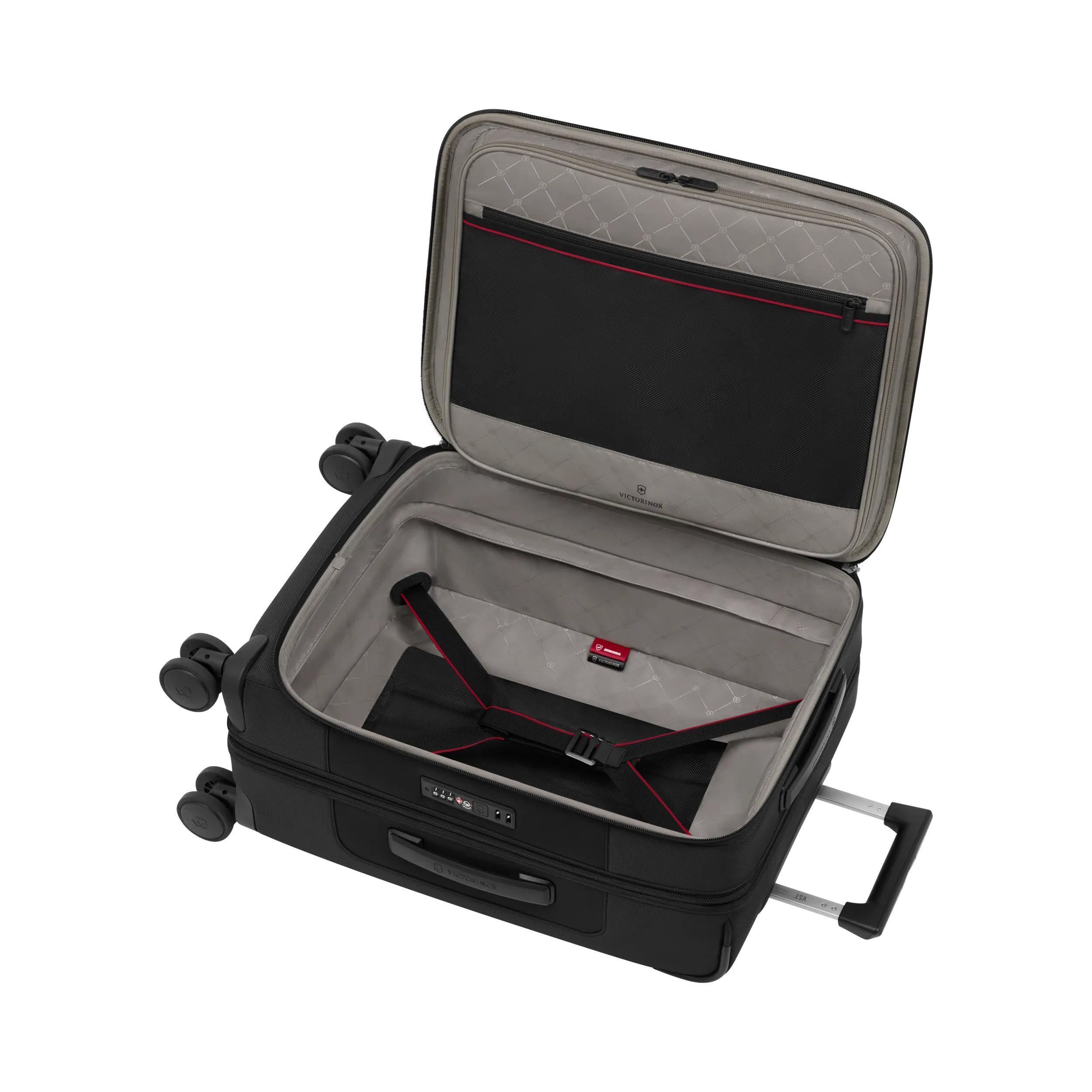 Victorinox Werks Traveler 7.0 Frequent Flyer Carry-On Business in Black — interior view