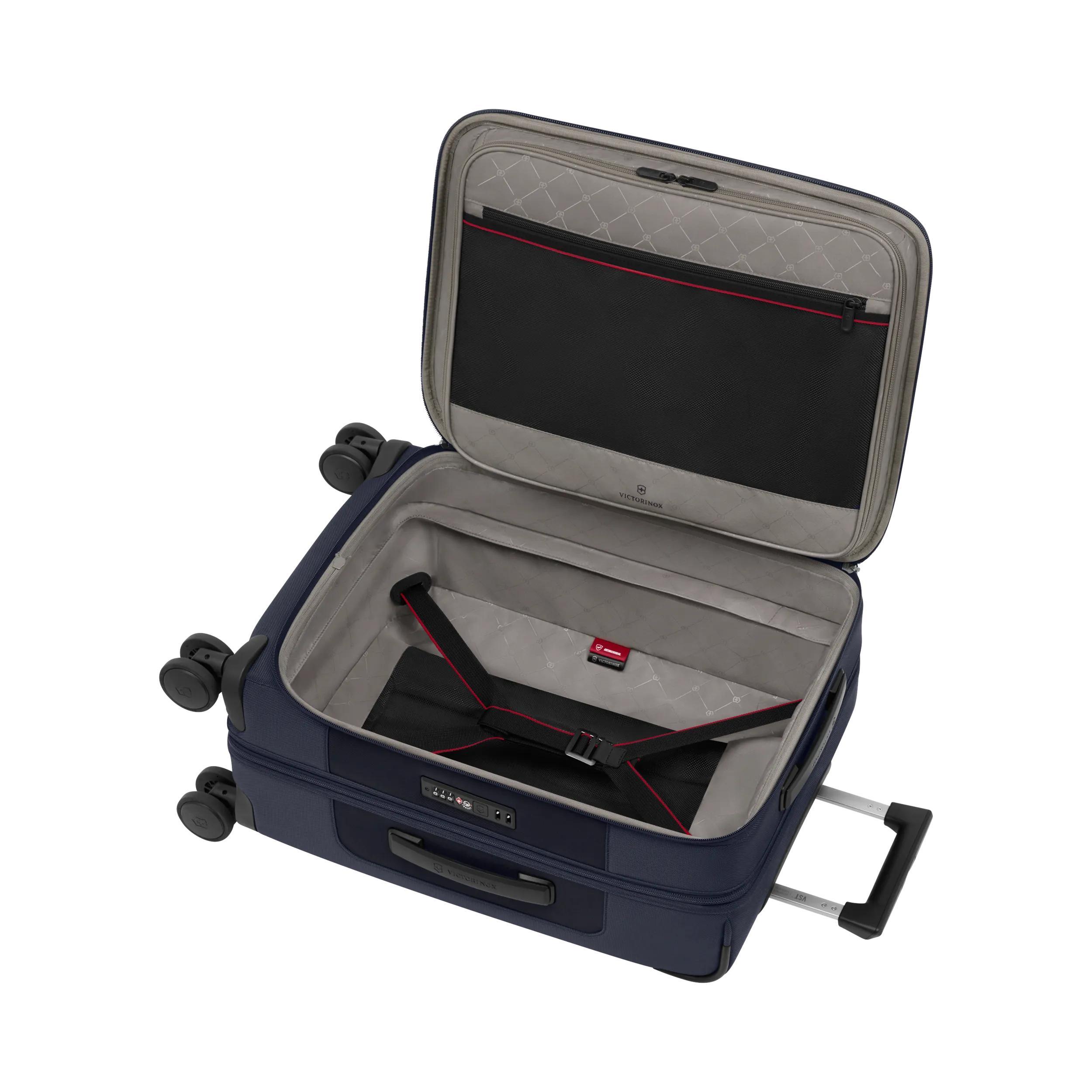 Victorinox Werks Traveler 7.0 Frequent Flyer Carry-On Business in Blue — interior view
