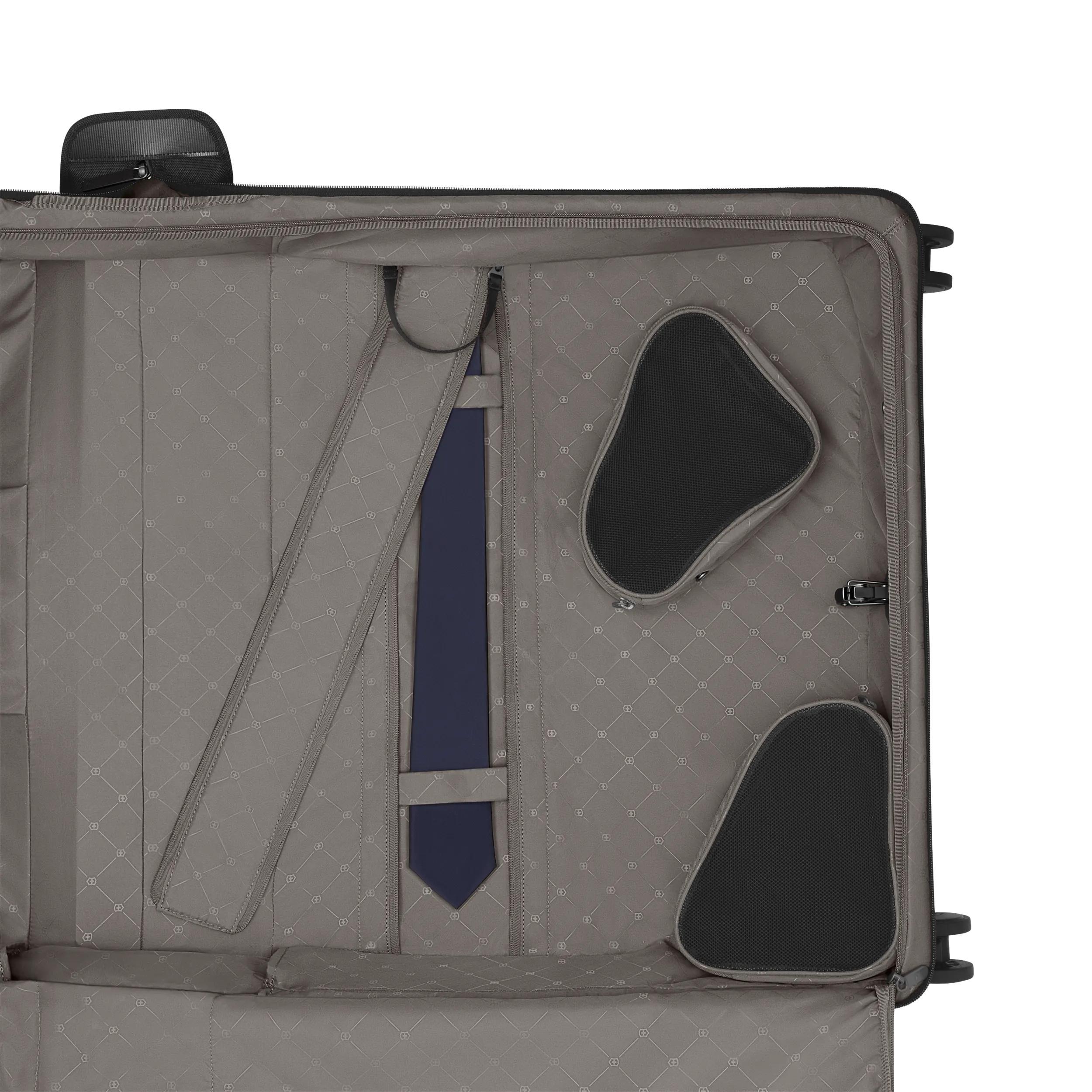 Victorinox Werks Traveler 7.0 Wheeled Garment Bag in Black — detail view