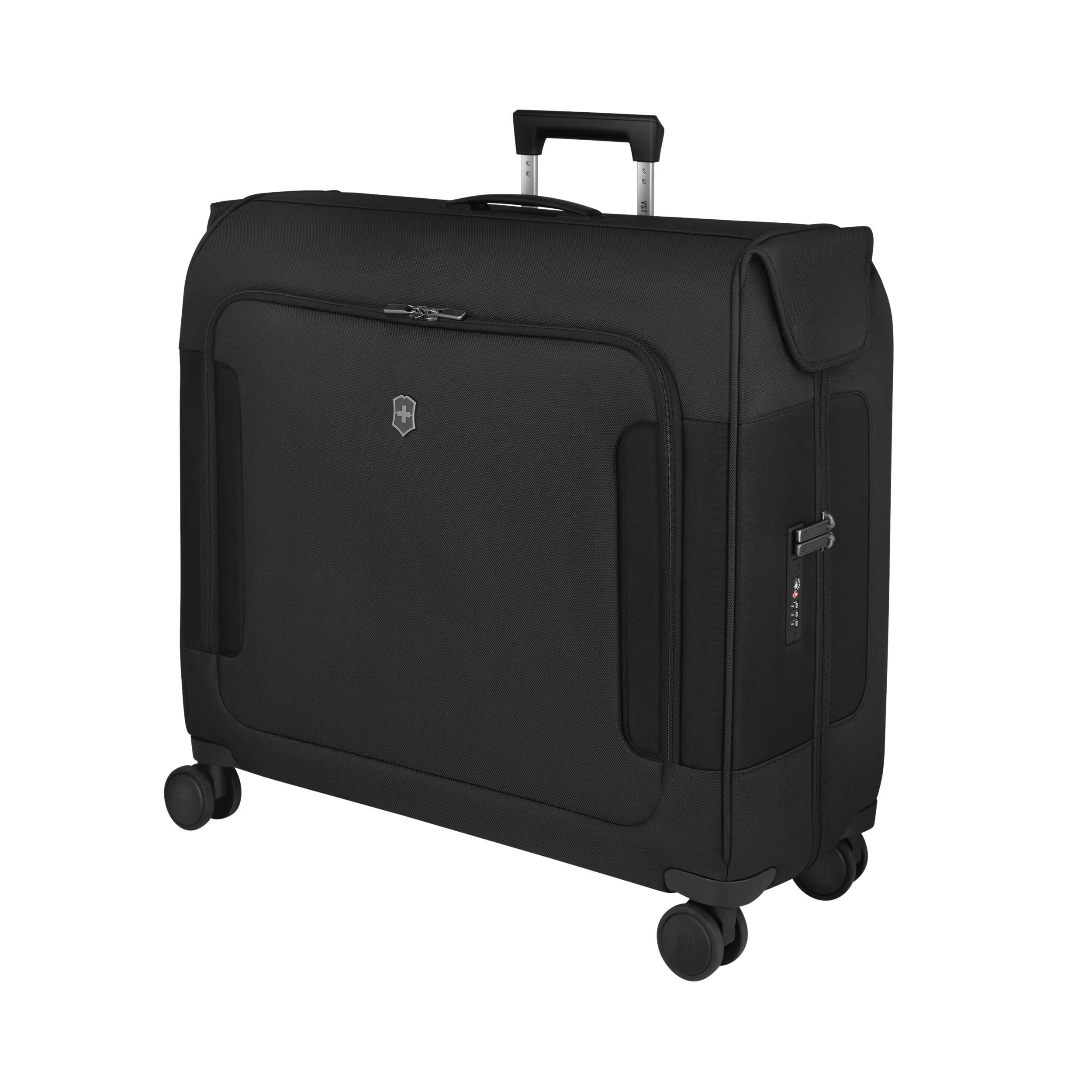 Victorinox Werks Traveler 7.0 Wheeled Garment Bag in Black — angle view 3