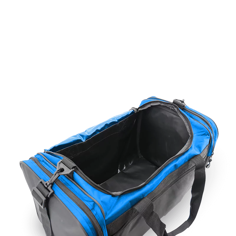 J World Copper Sport Duffel Bags in Blue/Black 18" — interior view 2 # color_Blue/Black