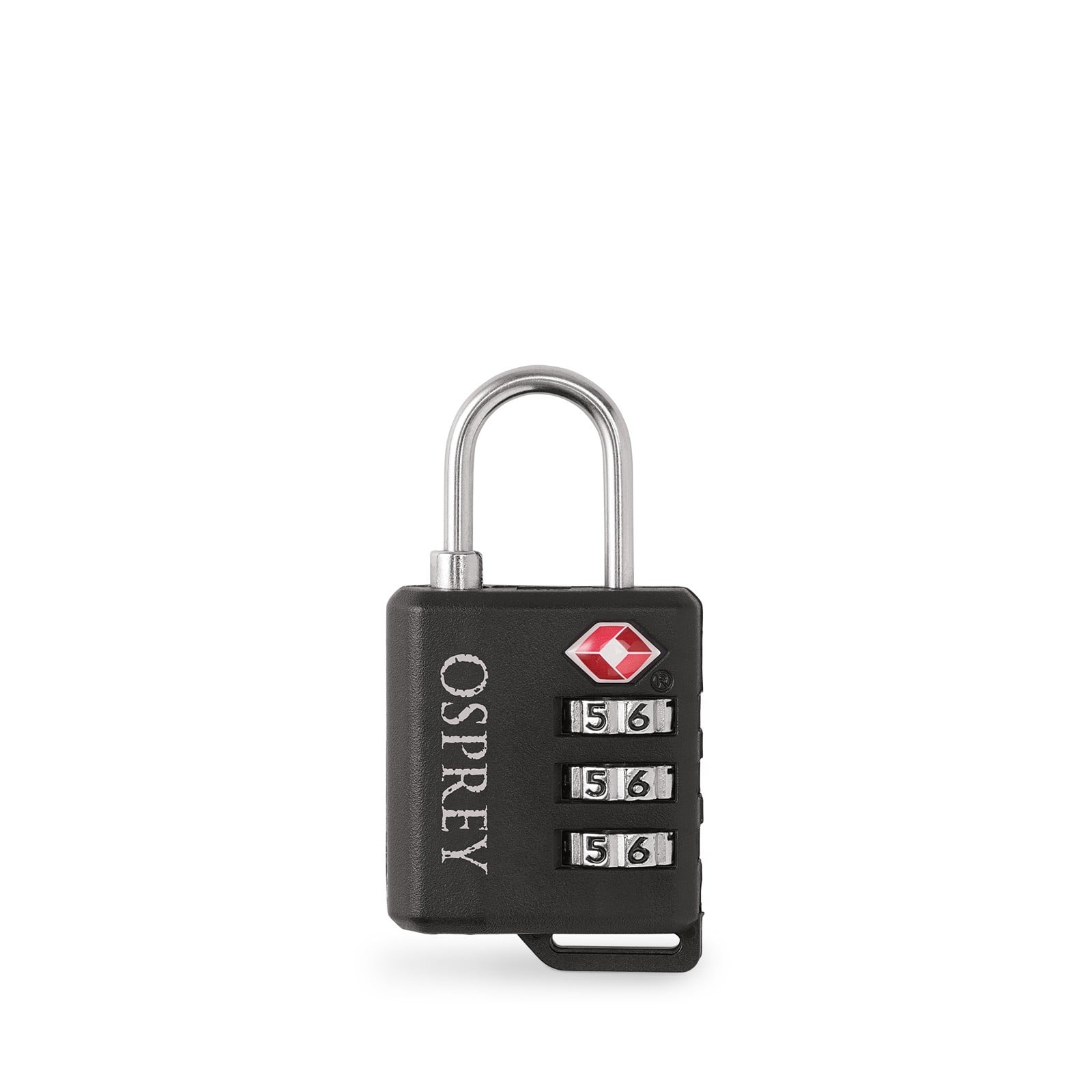 Osprey Travel Sentry Padlock in Black — front view