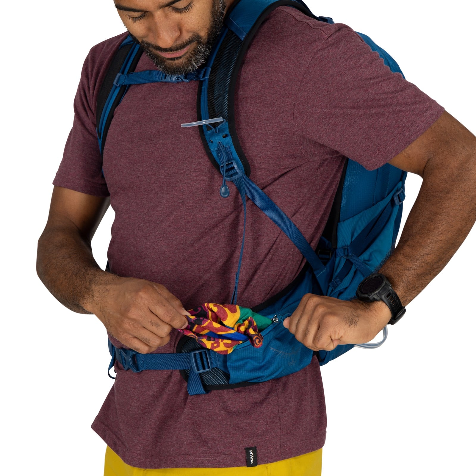 Osprey Talon 11 Hiking Backpack 11L in Scoria Blue/Night Shift — detail view 2