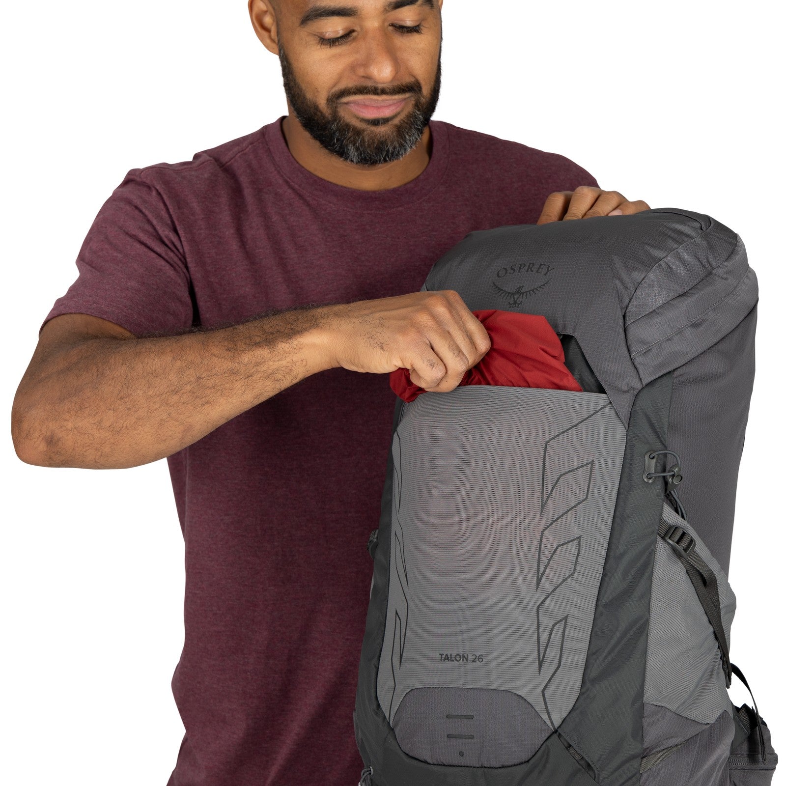 Osprey Talon 26 Hiking Backpack 26L in Phantom Grey/Dark Charcoal — detail view 4