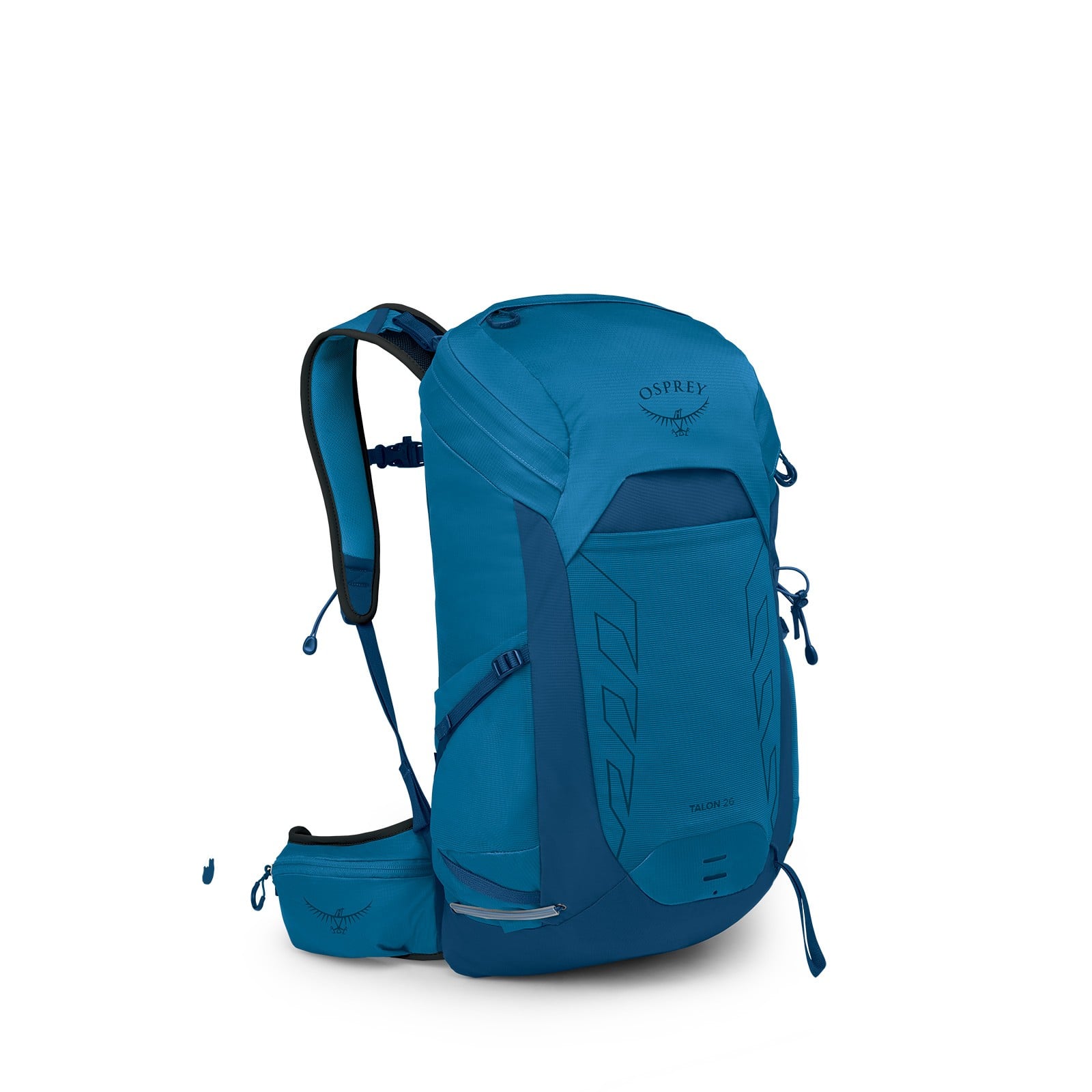 Osprey Talon 26 Hiking Backpack 26L in Scoria Blue/Night Shift — angle view 2