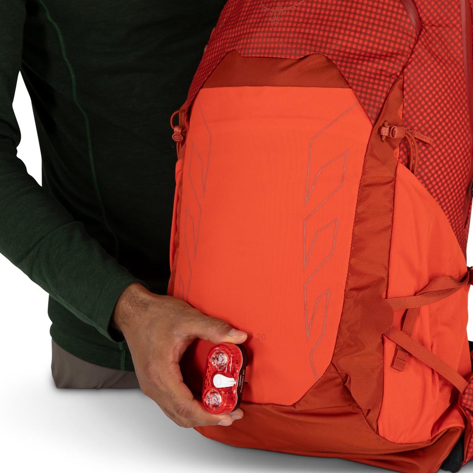 Osprey Talon Pro 20 Hiking Backpack 20L in Mars Orange — detail view 4