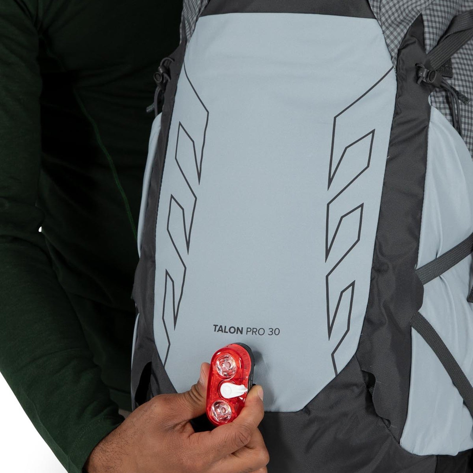 Osprey Talon Pro 30 Hiking Backpack 30L in Silver Lining — detail view 4