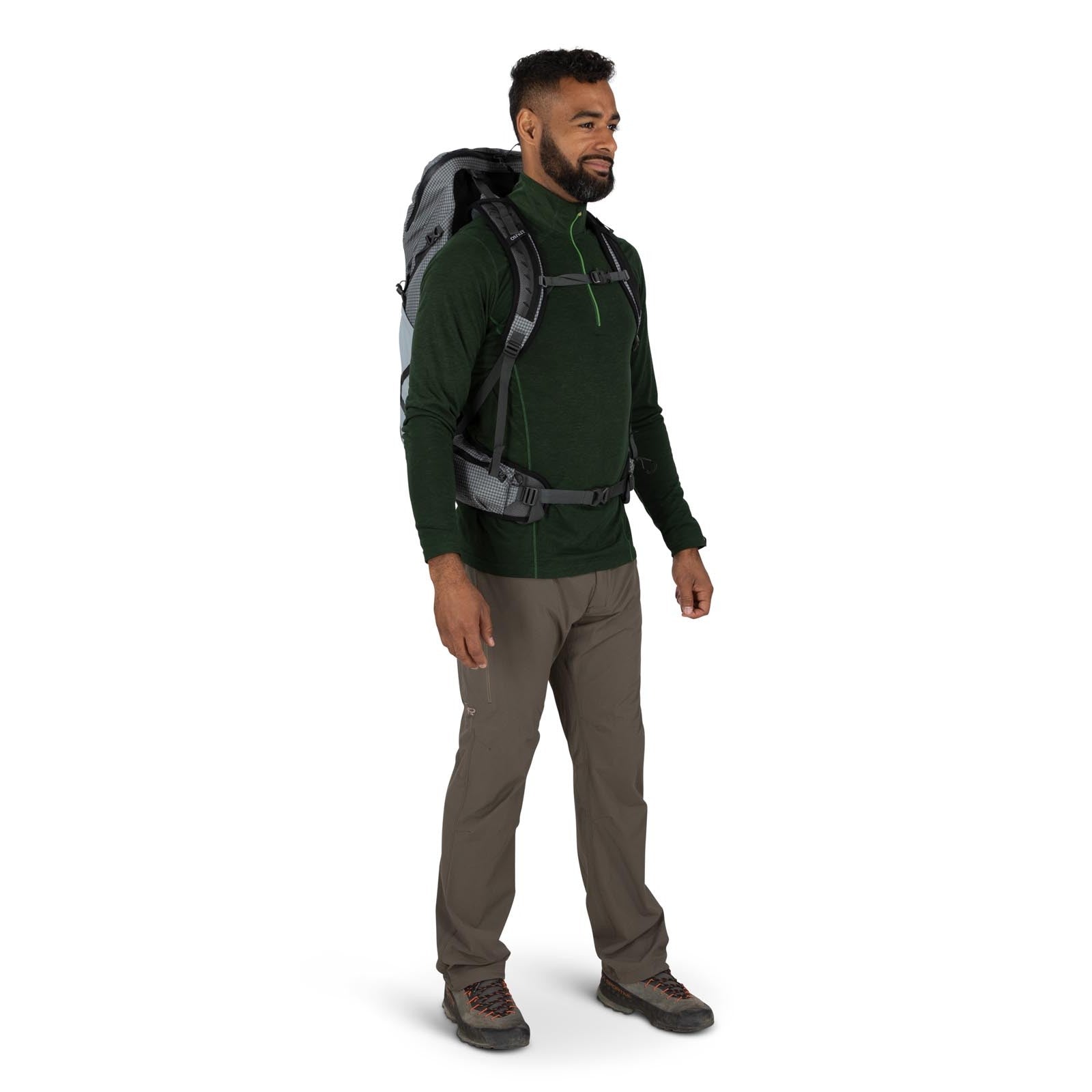 Osprey Talon Pro 30 Hiking Backpack 30L in Silver Lining — lifestyle
