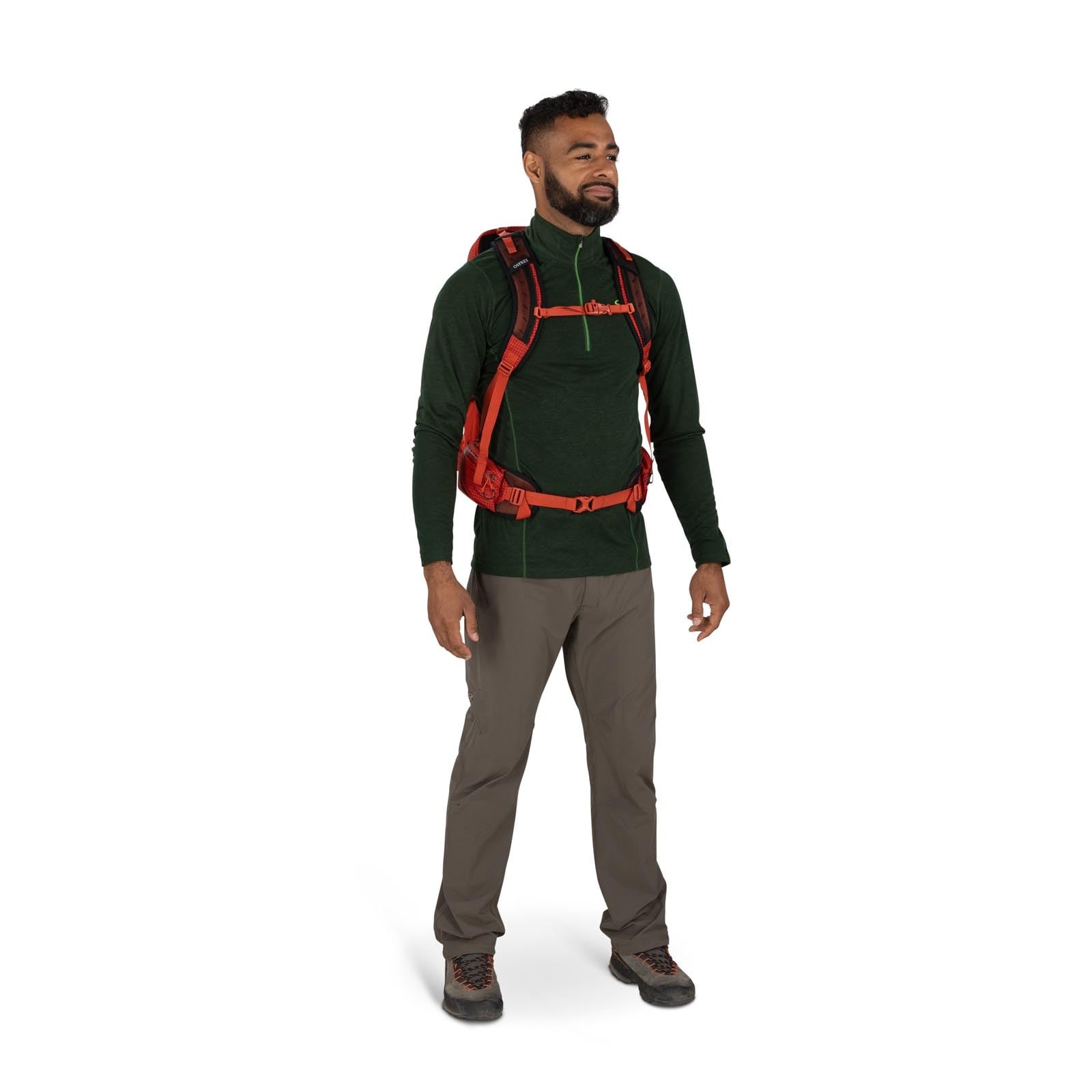 Osprey Talon Pro 20 Hiking Backpack 20L in Mars Orange — lifestyle