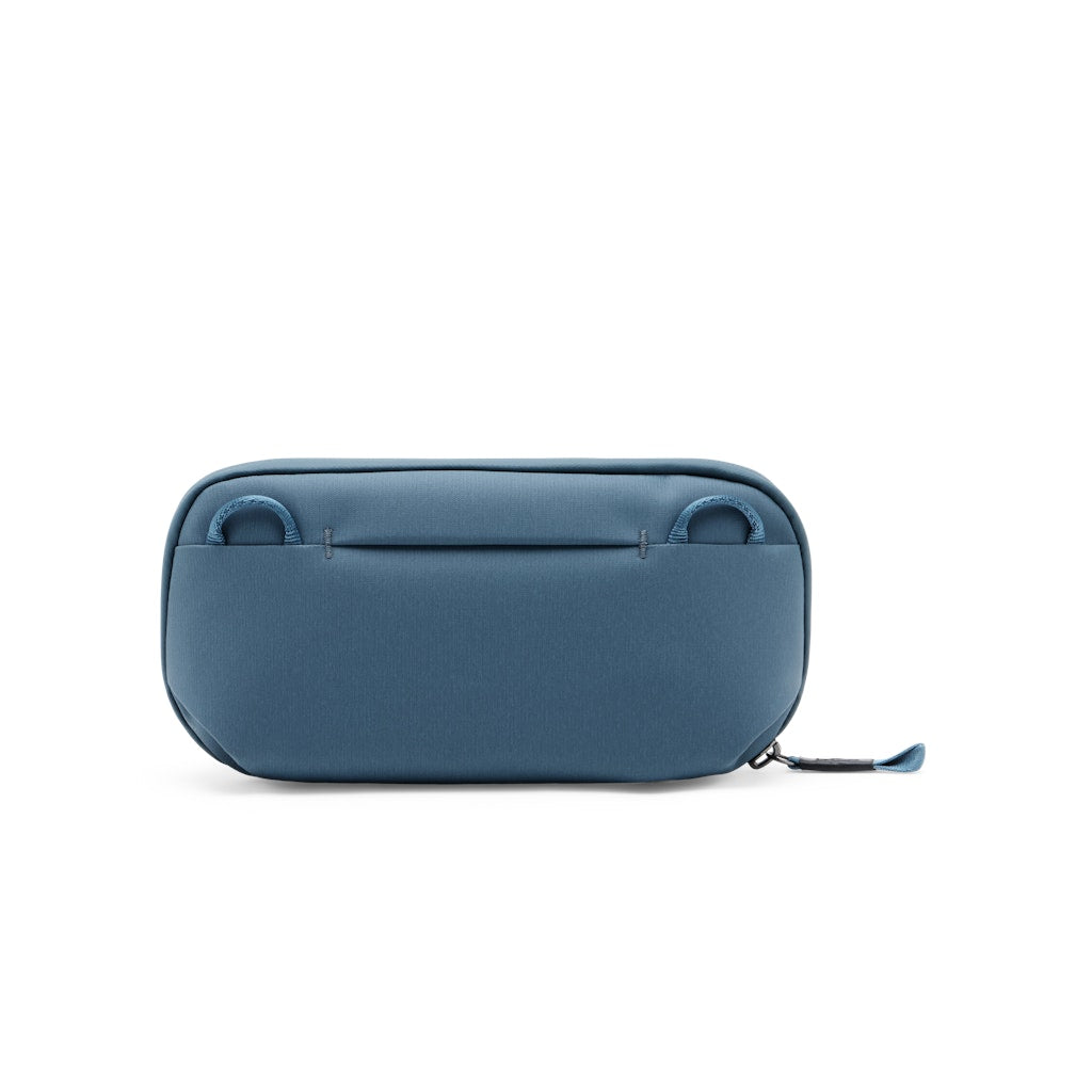 Peak Design Small Tech Pouch in Ocean — back view # color_Ocean