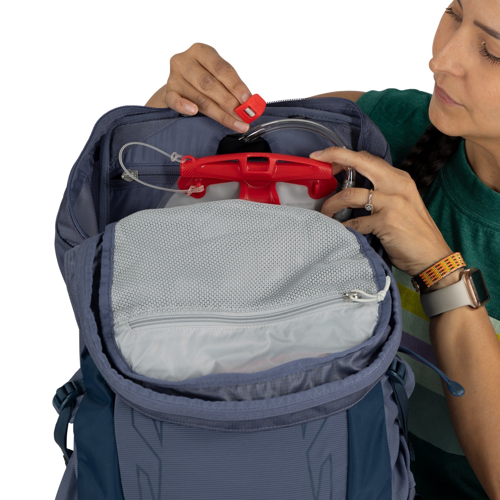 Osprey Tempest 26 Hiking Backpack 26L in Anchor Blue/Atlas — detail view 4