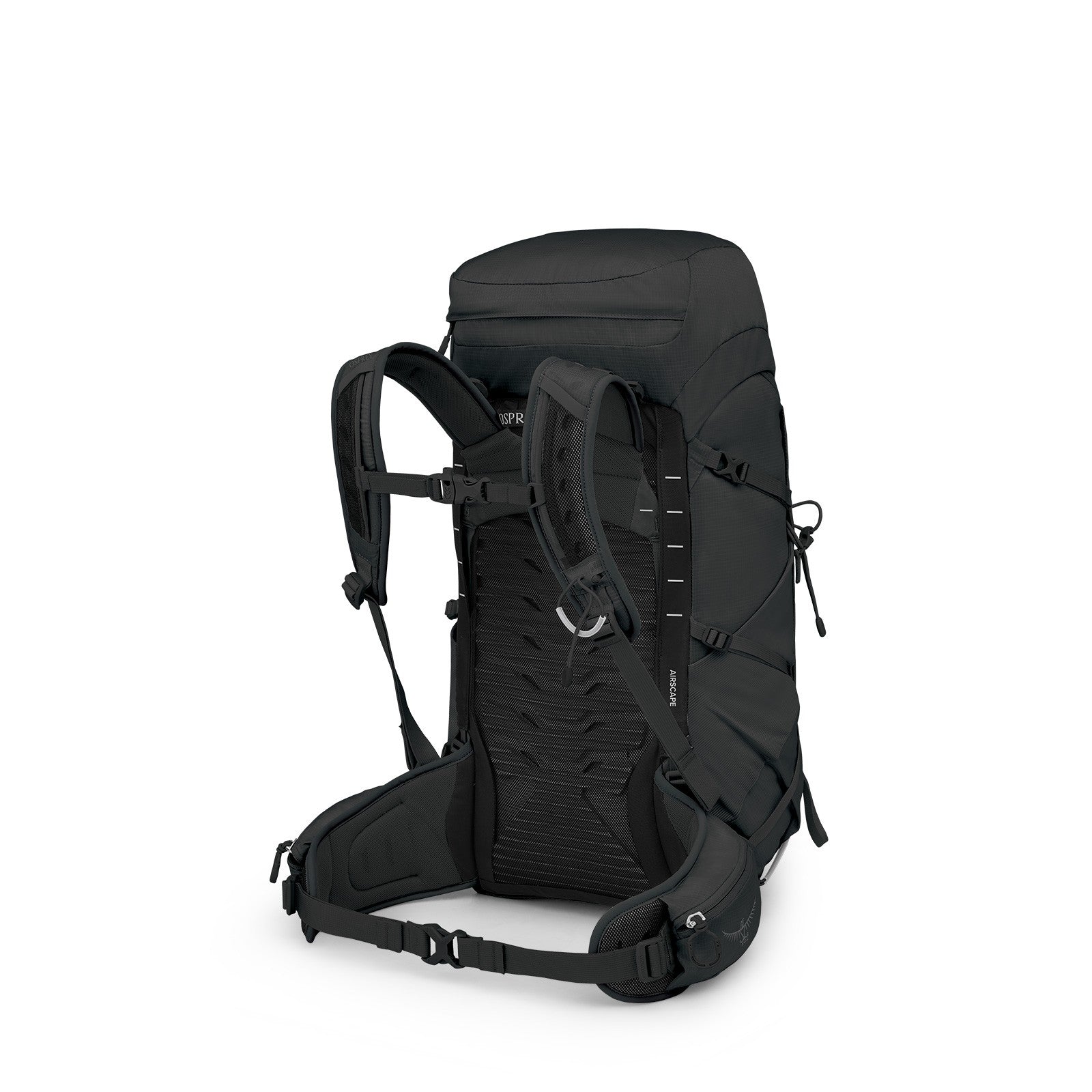 Osprey Tempest 33 Hiking Backpack 33L in Black/Coal Grey — angle view 3