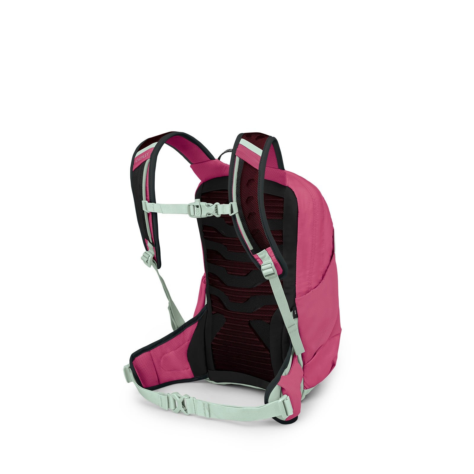 Osprey Tempest Jr Kids' Hiking Backpack 11L in Hotspot Pink — angle view 3