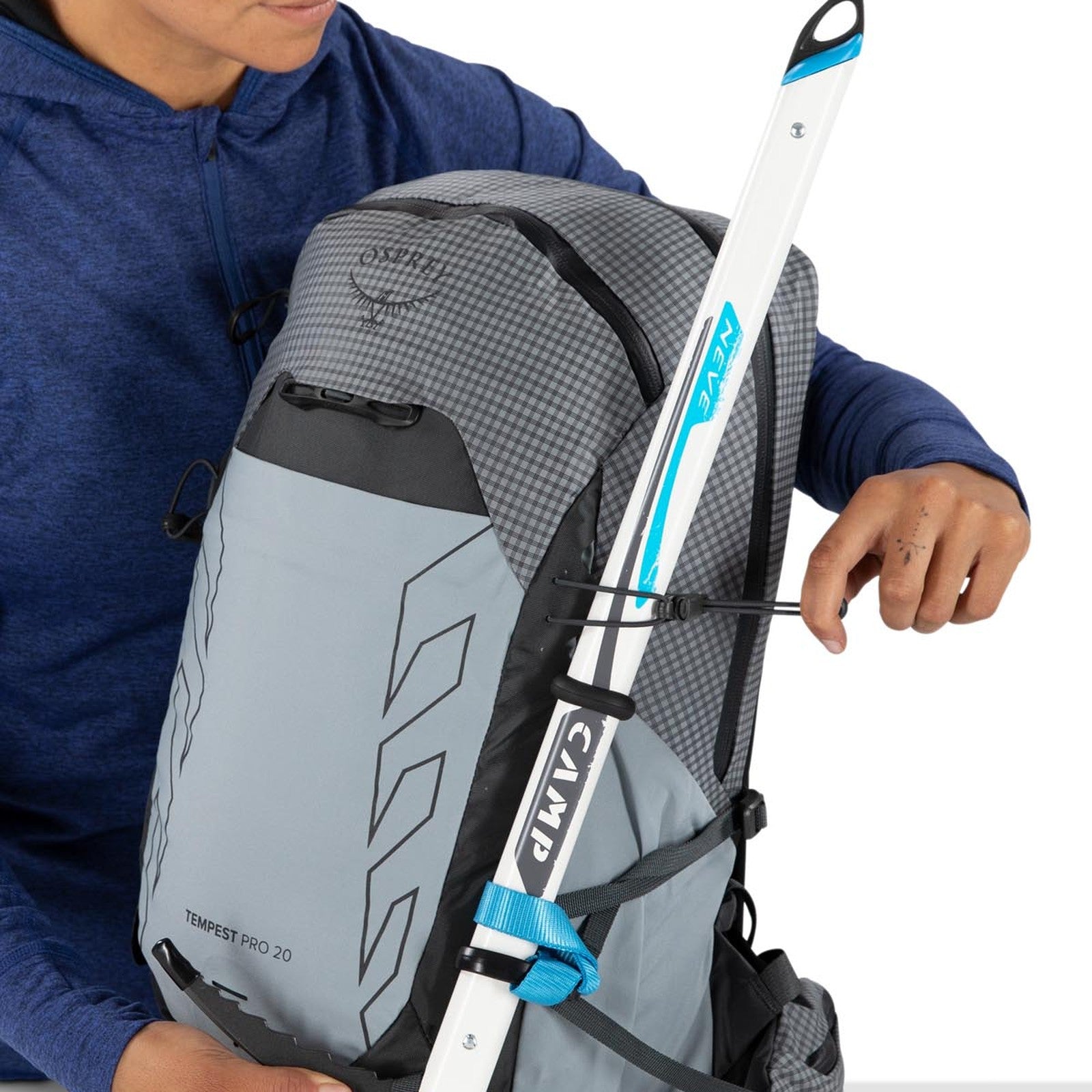 Osprey Tempest Pro 20 Women's Hiking Backpack 20L in Silver Lining — detail view