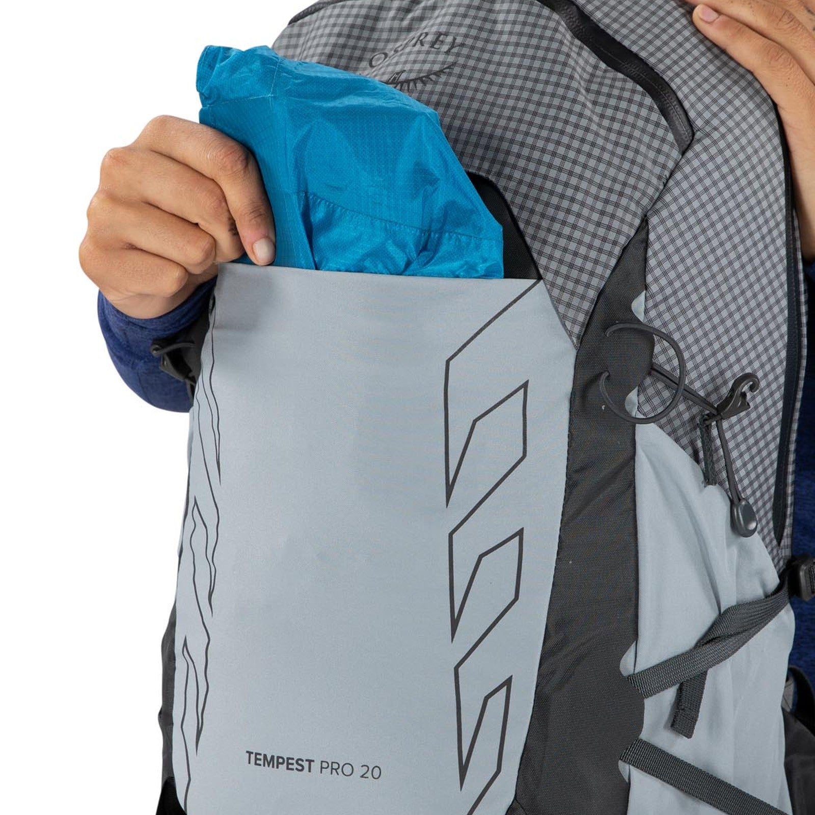 Osprey Tempest Pro 20 Women's Hiking Backpack 20L in Silver Lining — detail view 3