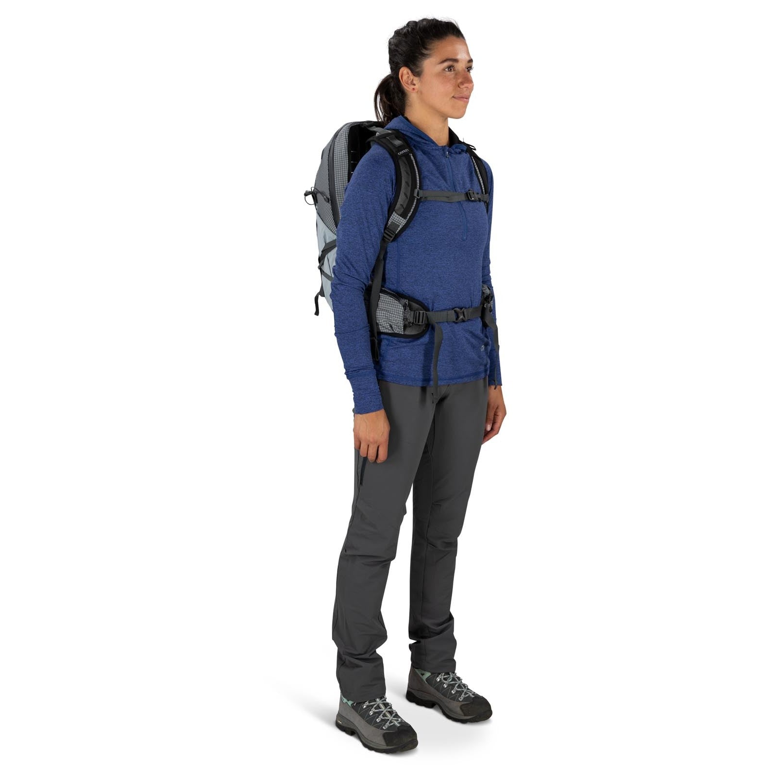 Osprey Tempest Pro 20 Women's Hiking Backpack 20L in Silver Lining — lifestyle