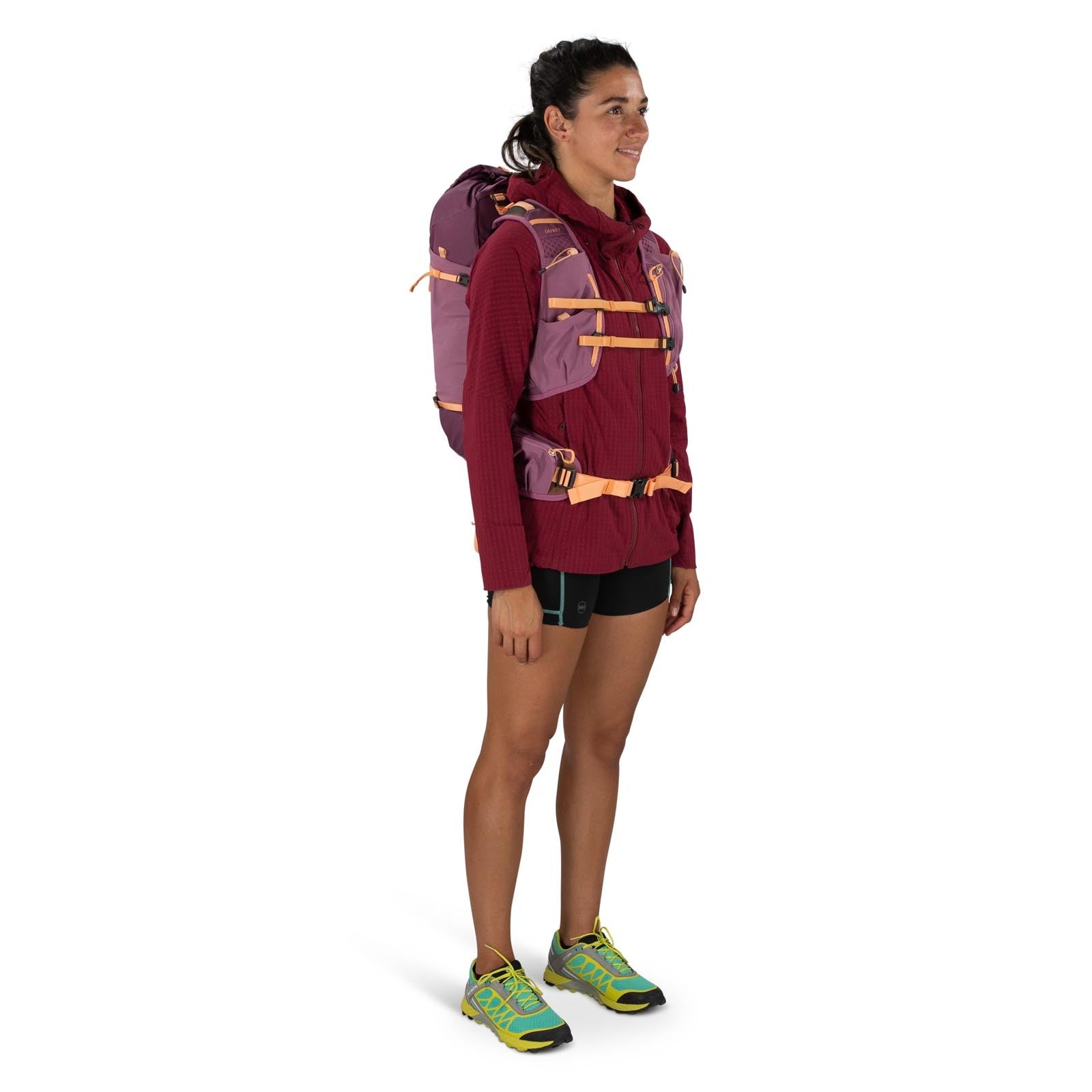 Osprey Tempest Velocity 20 Hiking Backpack 20L in Pashmina Melon — lifestyle