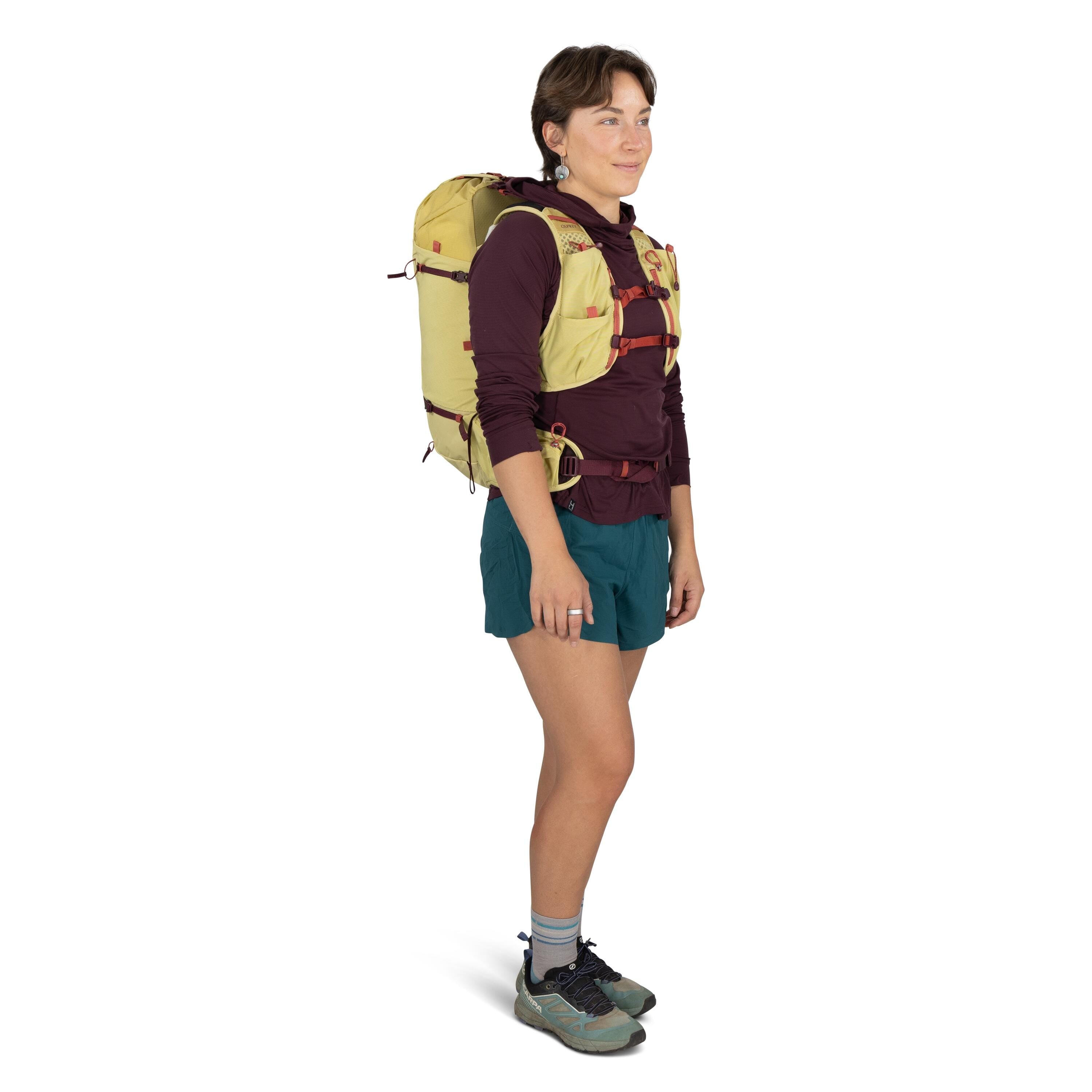 Osprey Tempest Velocity 20 Hiking Backpack 20L in Wander Yellow — lifestyle