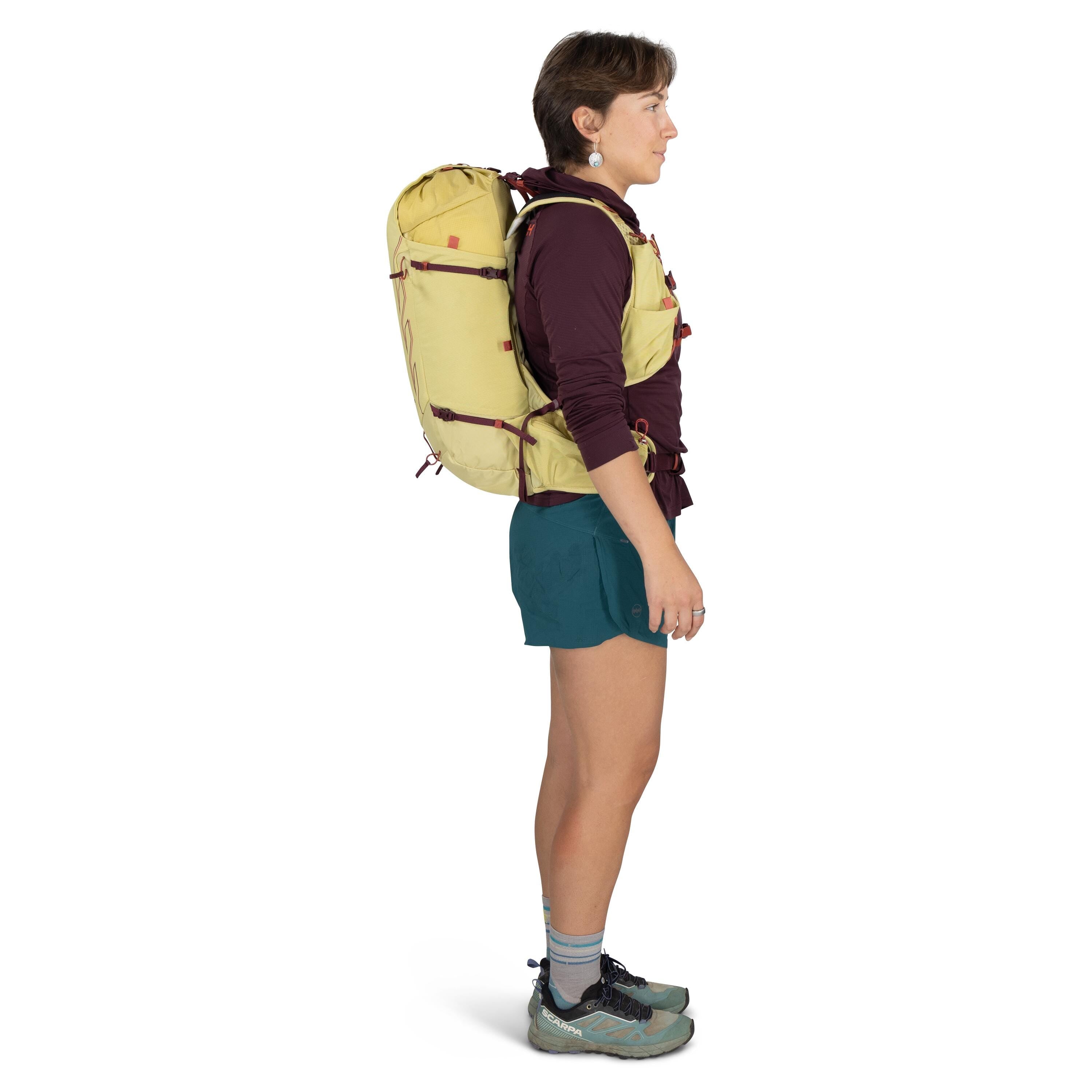 Osprey Tempest Velocity 20 Hiking Backpack 20L in Wander Yellow — lifestyle 2