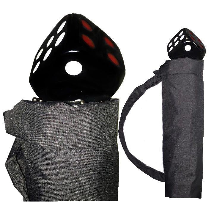 Vista 9016 Dice Umbrella in Black — front view
