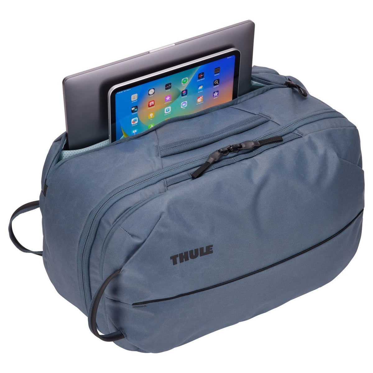 Thule Aion Travel Backpack 40L in Dark Slate — detail view