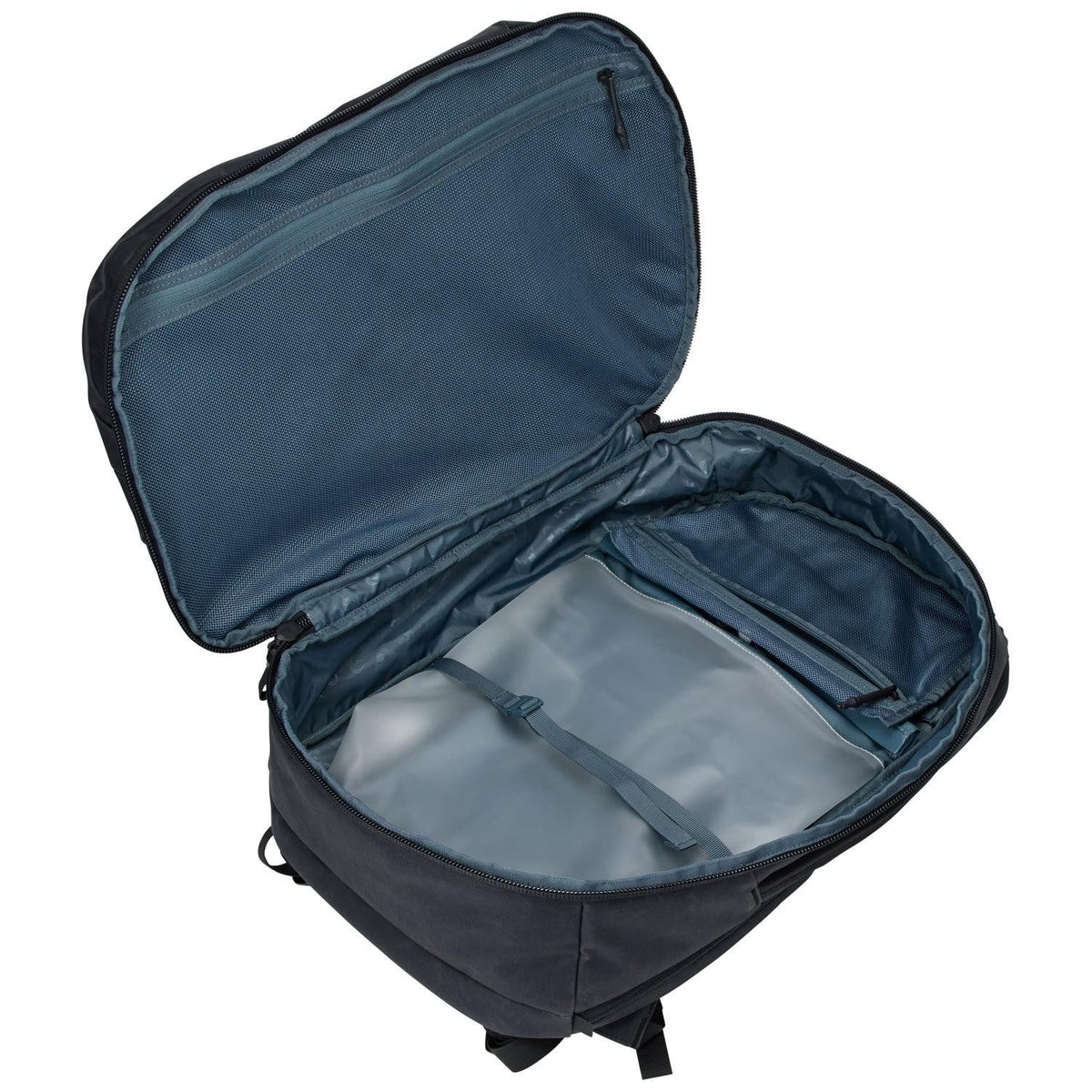 Thule Aion Travel Backpack 40L in Black — interior view